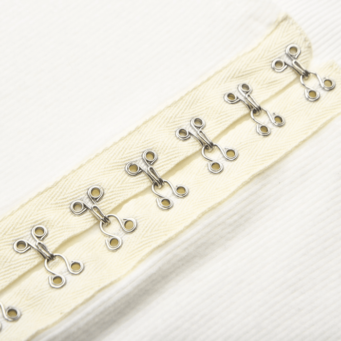 Giuditta Top - Scoop Neck - Front Buckle Fastening - Long Sleeves - Fitted Fit