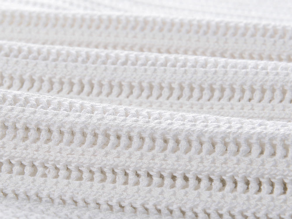 Grace Cardigan & Skirt Set - Navy Trim - Scalloped Edges - Gold Buttons