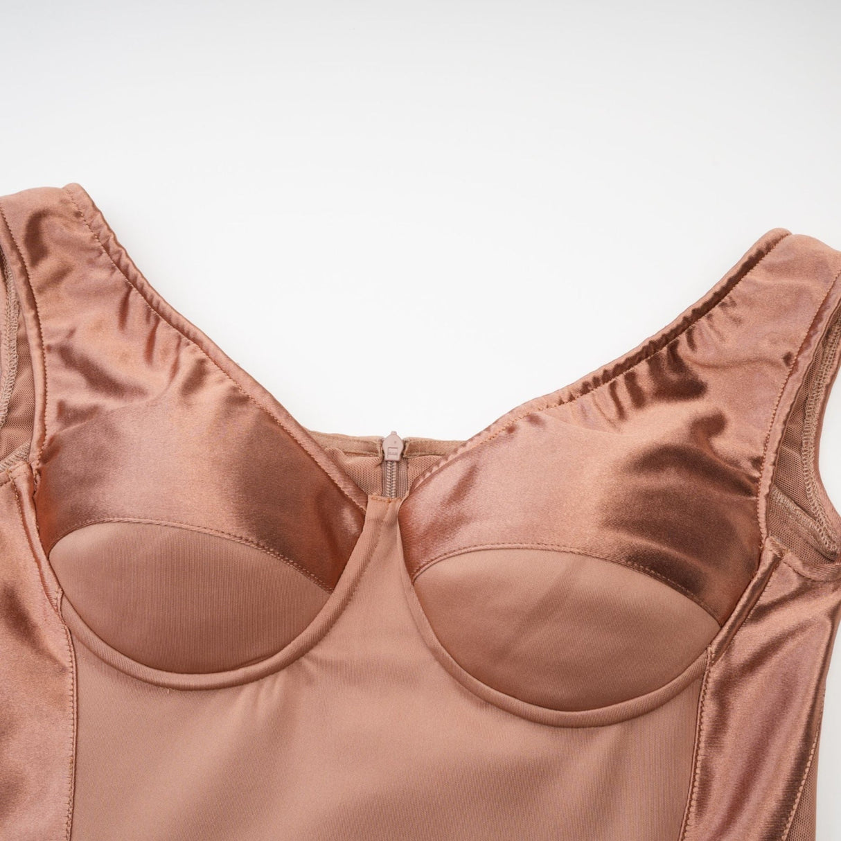 Grazia Off the Shoulder Midi Dress - Bustier Style - Waist - Tightened Design - Satin Finish - Flared Hem