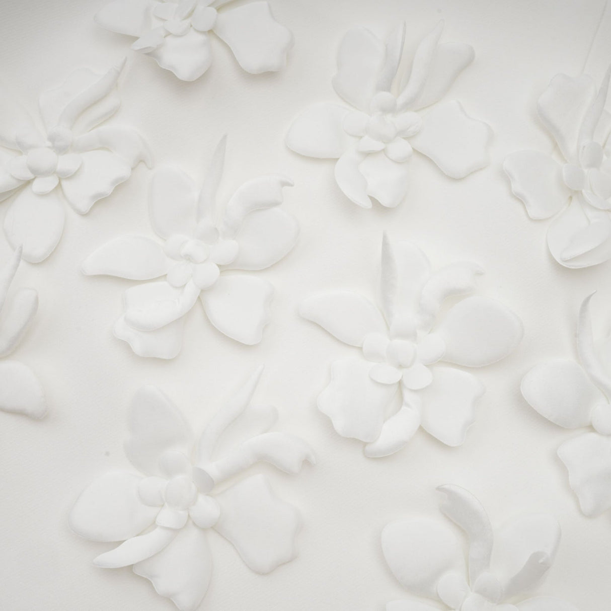 Greta Skirt & Top Set - Square Neck - Sleeveless - Faux - floral embellishment - Thigh length