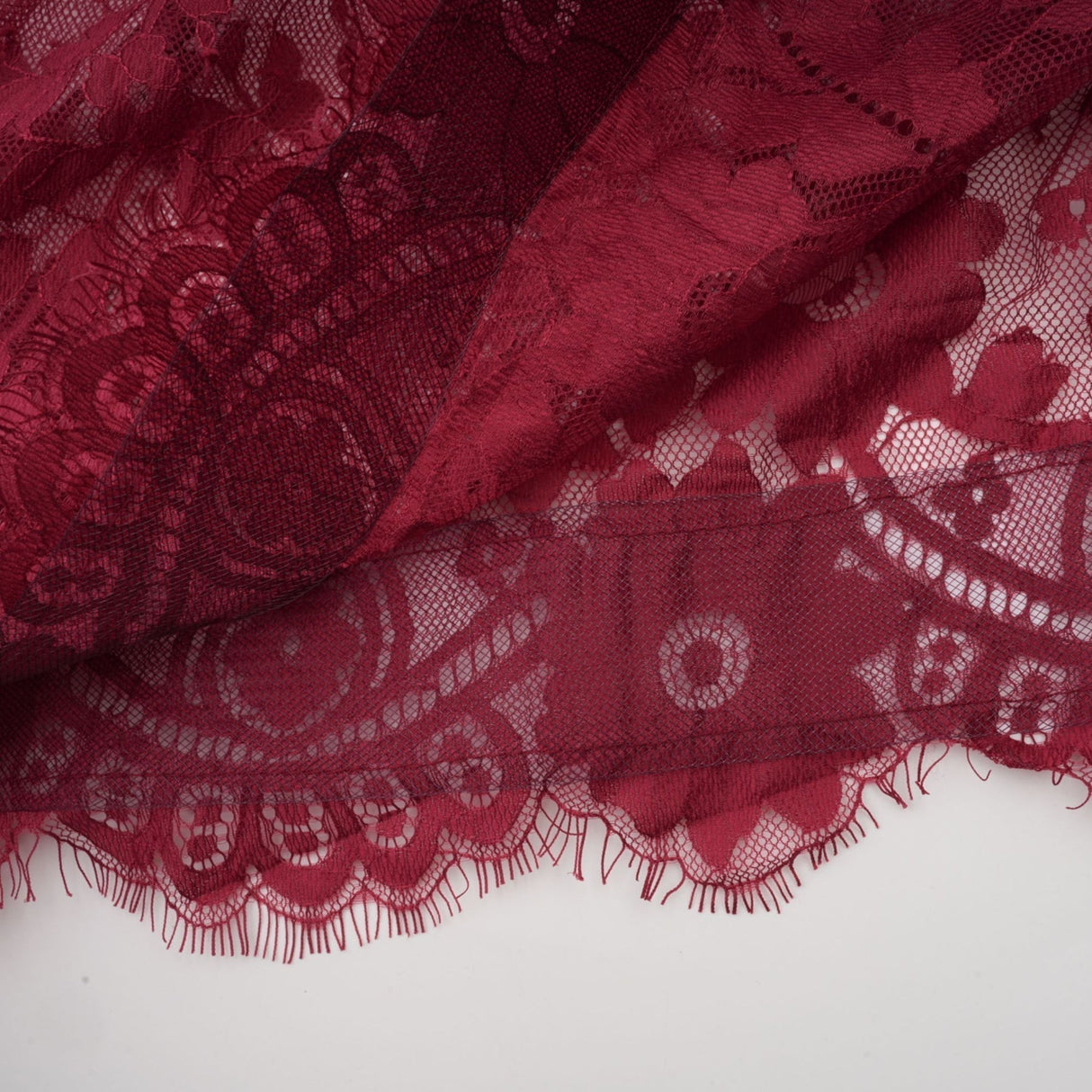 Guendalina Dress - Chantilly Lace - Long Sleeve - Knee - Length