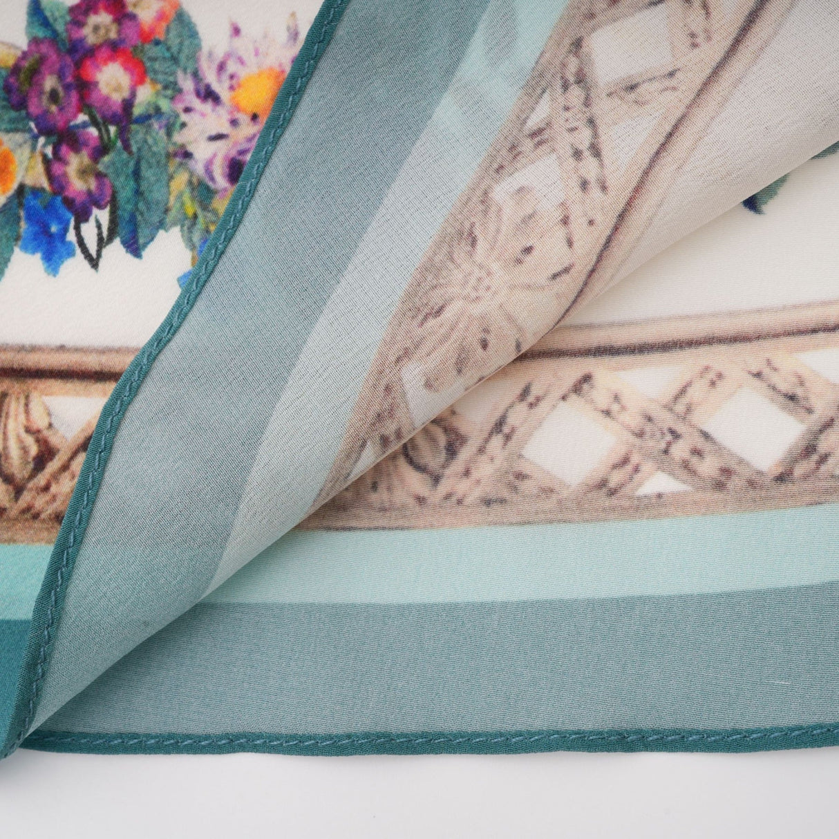 Guendalina Floral Midi Dress - Sleeveless with Spaghetti Straps - Twist Detailing - Crystal Embellished - Side Zip Fastening