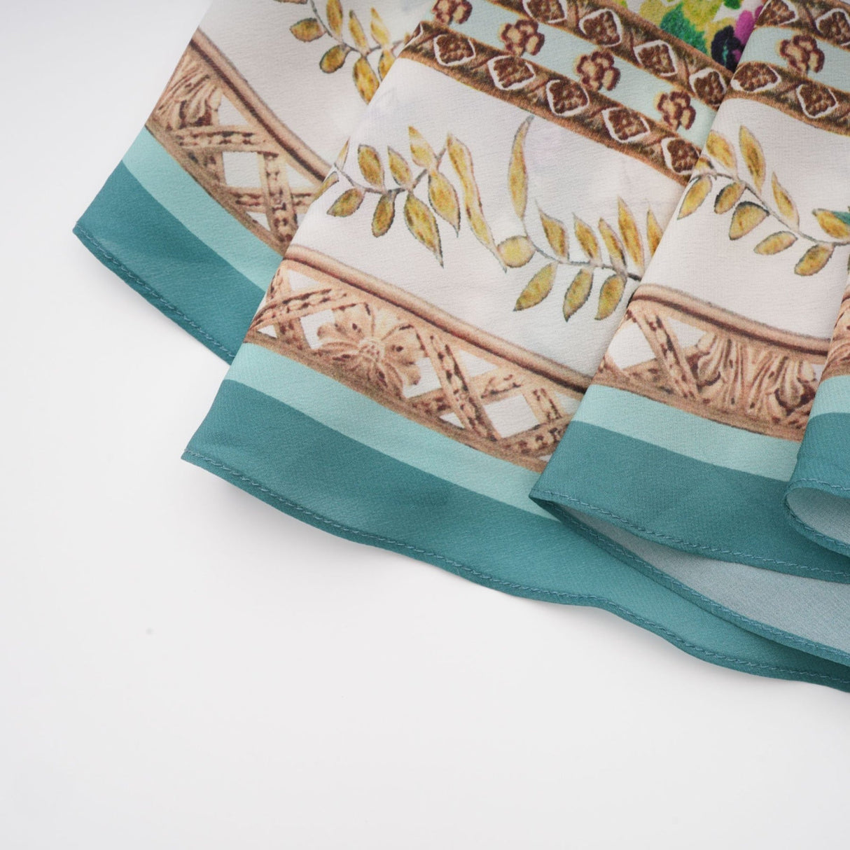 Guendalina Floral Midi Dress - Sleeveless with Spaghetti Straps - Twist Detailing - Crystal Embellished - Side Zip Fastening