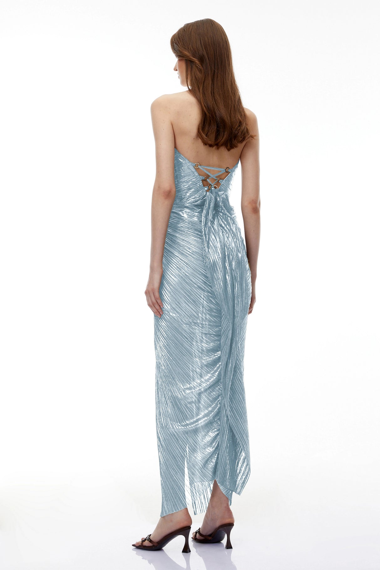 Guillermo Blue OffShoulder Maxi Dress