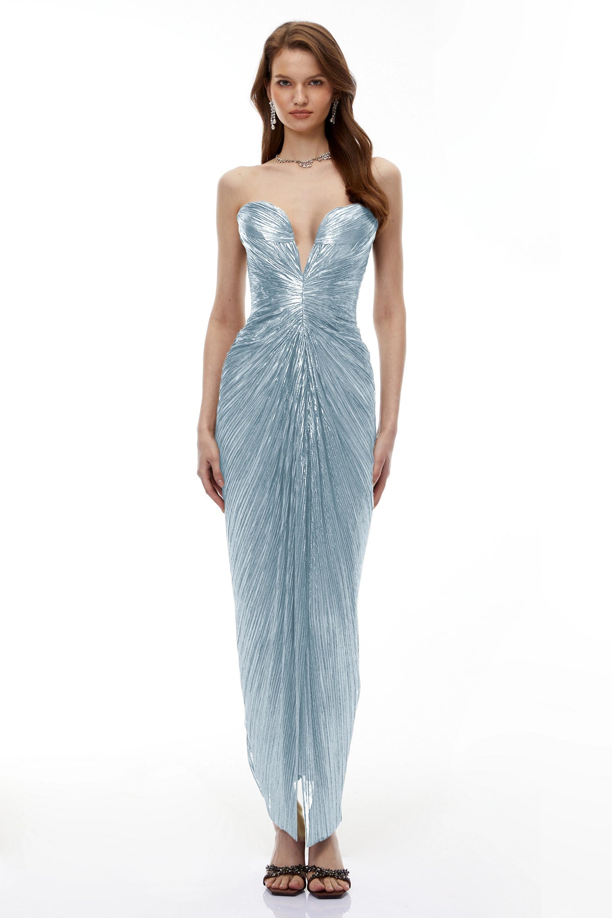 Guillermo Blue OffShoulder Maxi Dress