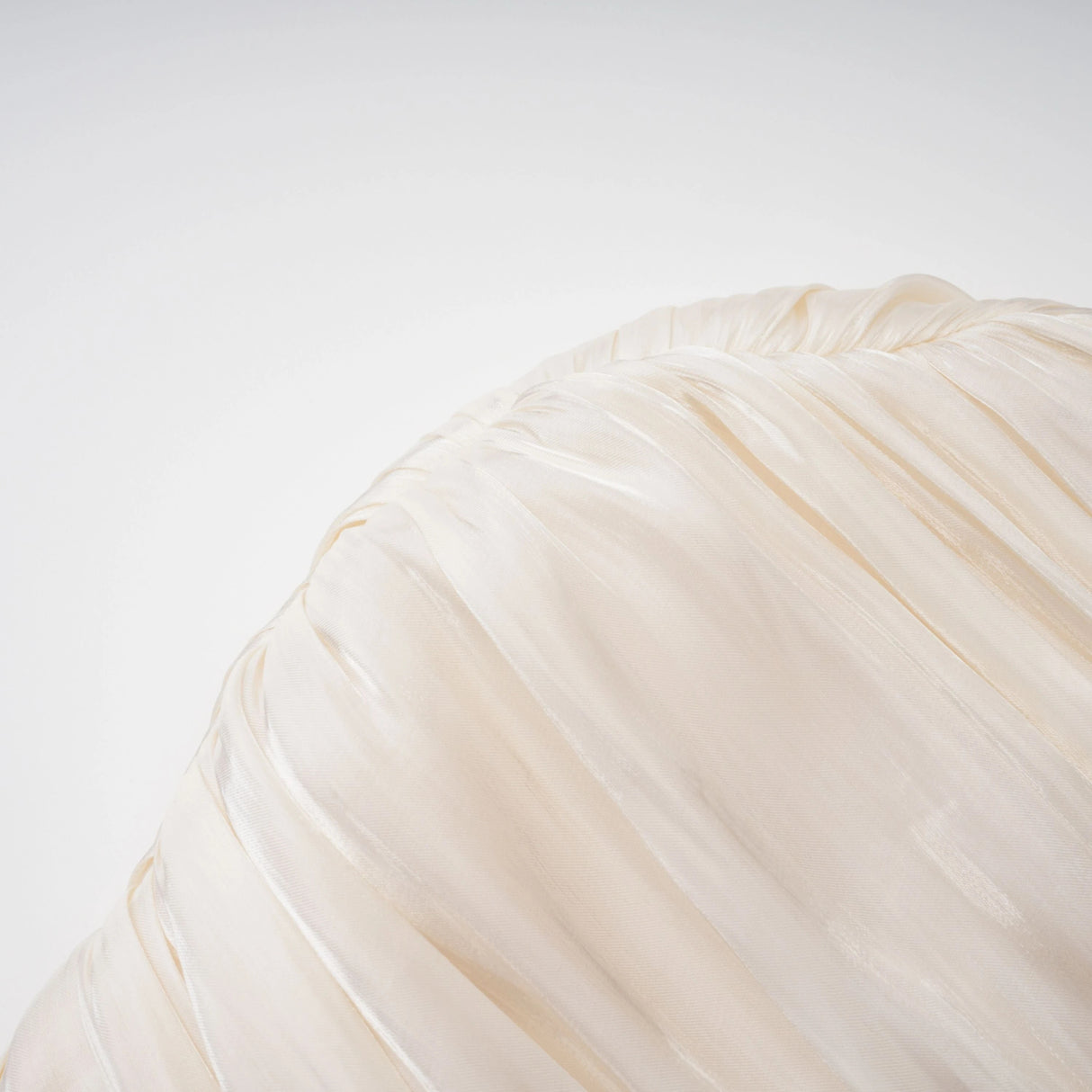Gustave Neutral Ruched Cape Ruffled Maxi Dress