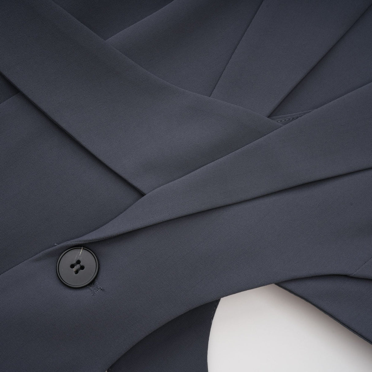 Hailey Jacket - Long Sleeves - Notched Lapels - Shoulder Pads - Asymmetric Design