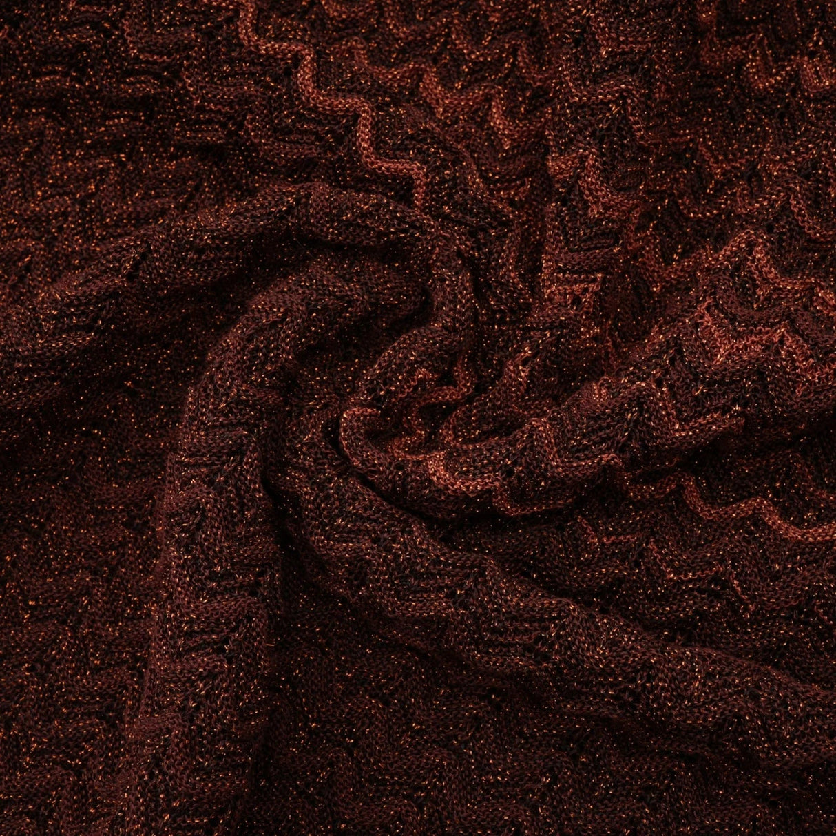 Haley Maxi Dress Brown & Multicolor Gradient Knit Hem