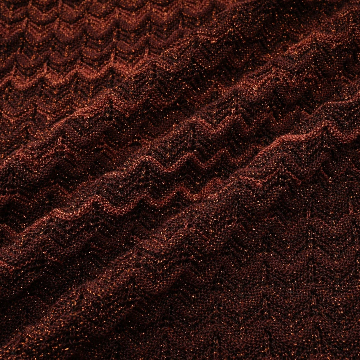 Haley Maxi Dress Brown & Multicolor Gradient Knit Hem