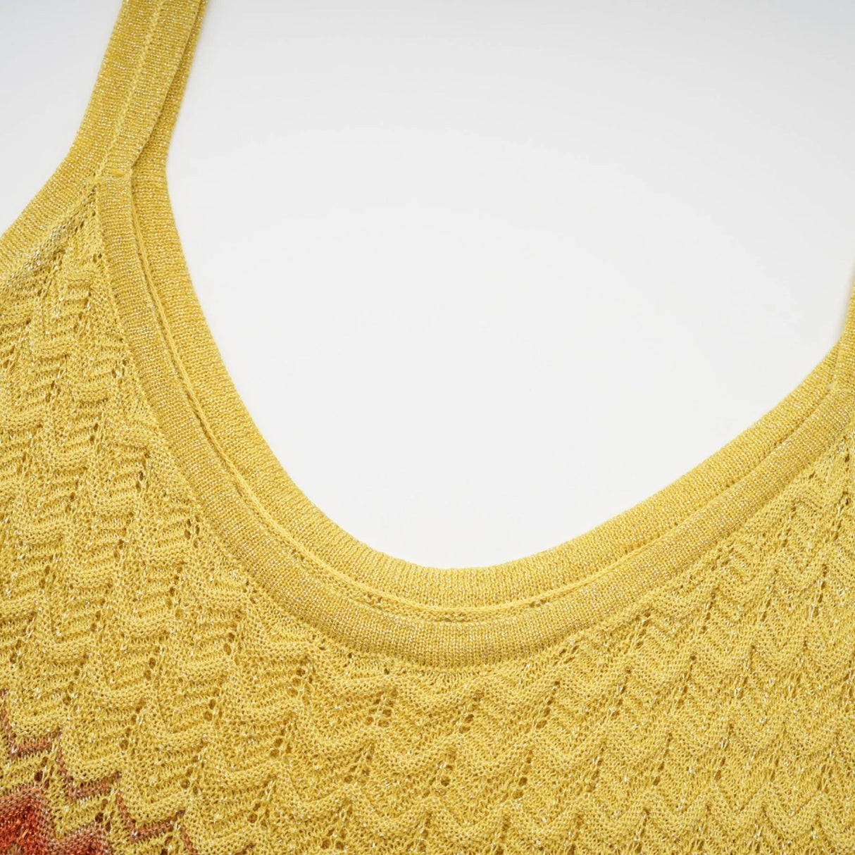 Haley Maxi Dress Brown & Multicolor Gradient Knit Hem