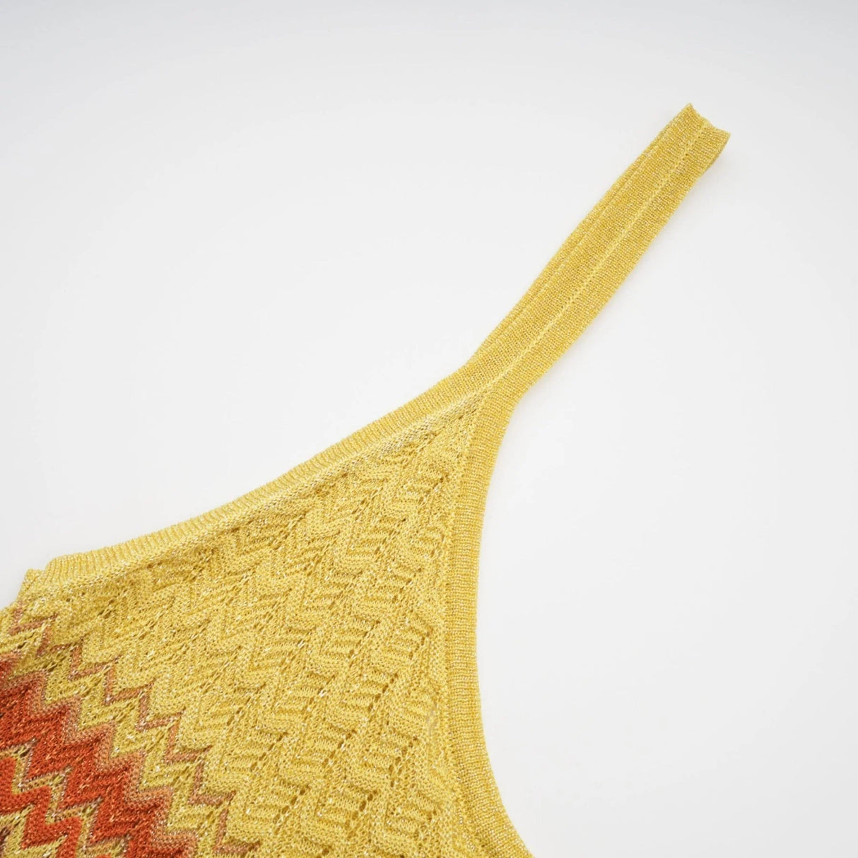 Haley Maxi Dress Brown & Multicolor Gradient Knit Hem