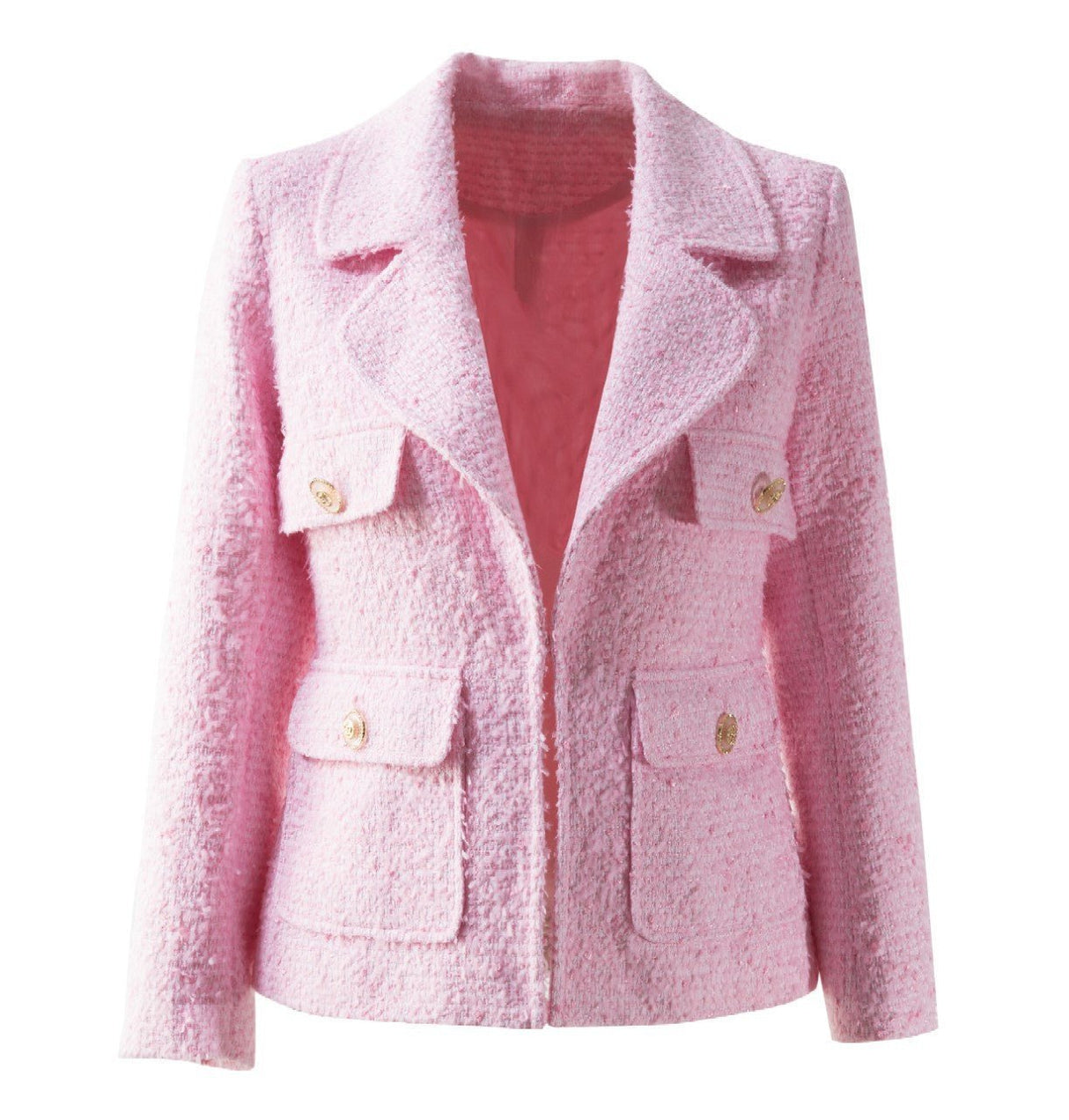 Hannah Blazer - Tailored Fit - Modern Twist - Elegant Pockets - Button Accents - Vintage - Inspired Appeal
