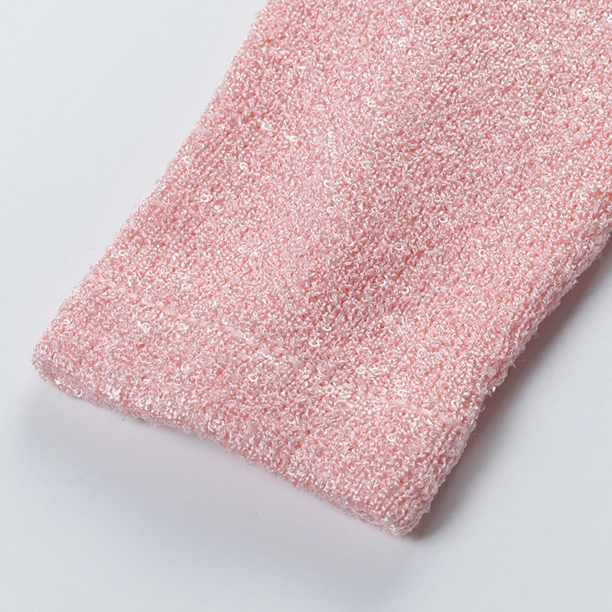 Harper Jacket & Skirt - Plush Lapels - Front Button Fastening - Pleated Design - Knitted Construction