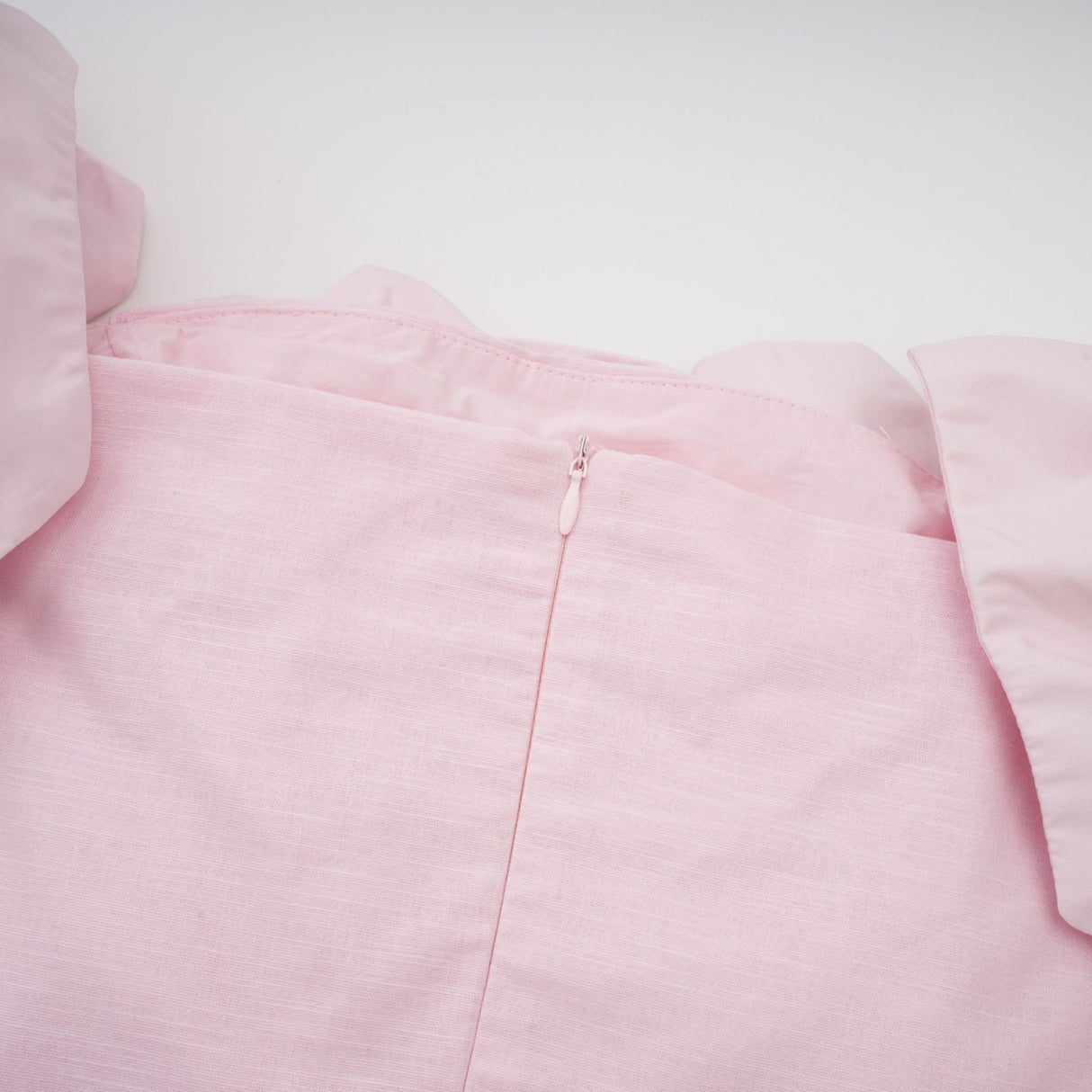 Hattie Off the Shoulder - Cinched Waist - 3D Petal Detailing - Flared Hem - Rear Zip Fastening