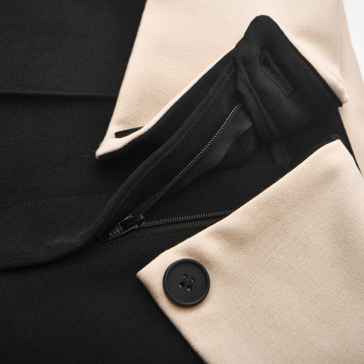 Haven Trousers - High - Rise Contrast Collar - Panelled Tailoring - Flared Legs - Structured fit - Versatile Style