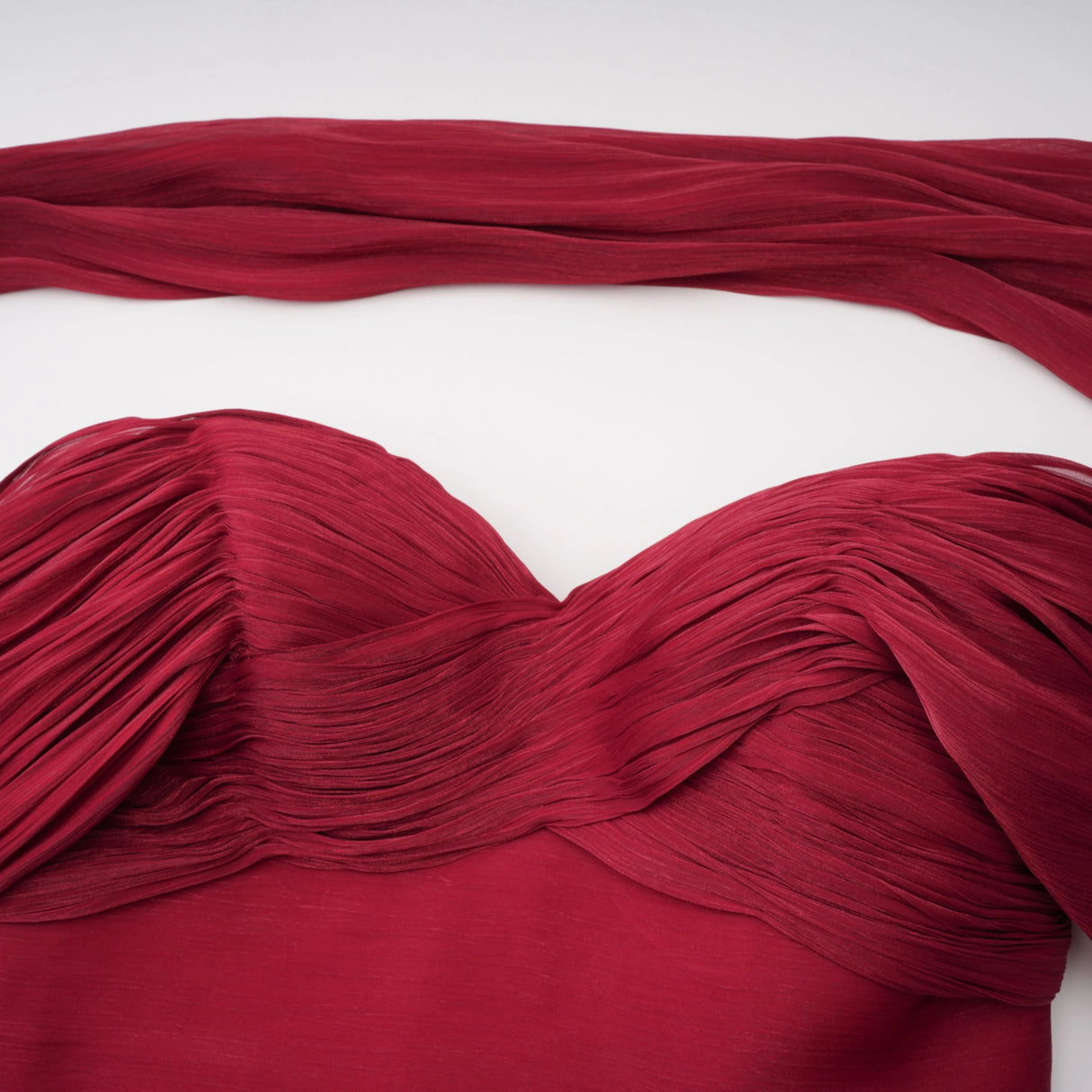 Hazel Burgundy Asymmetrical Draped Maxi Dress