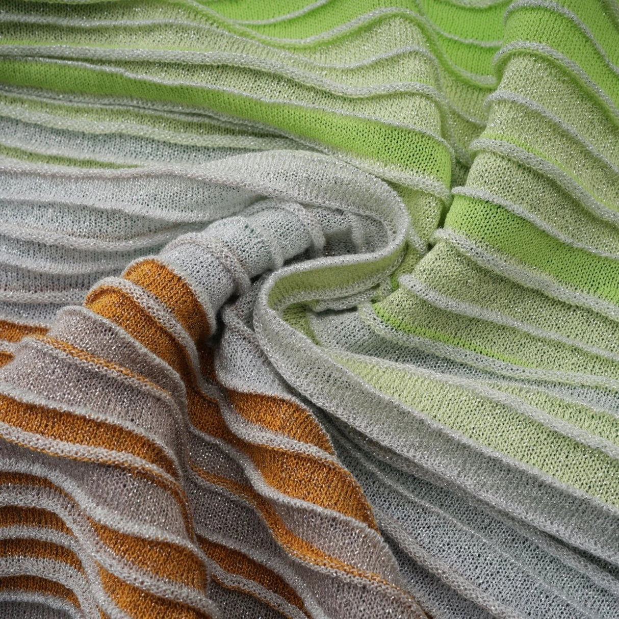 Helena Maxi Dress Green & Multicolor Striped Glitter Halter - neck Tie - Back