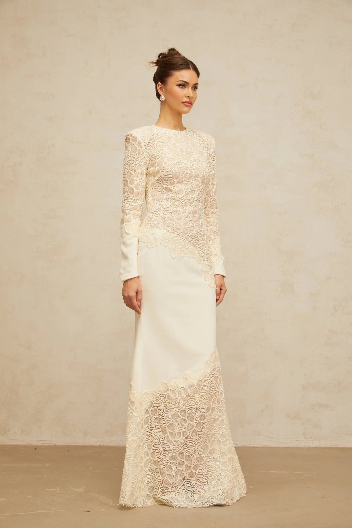 Holly Maxi Dress Sequined Floral Embroidery