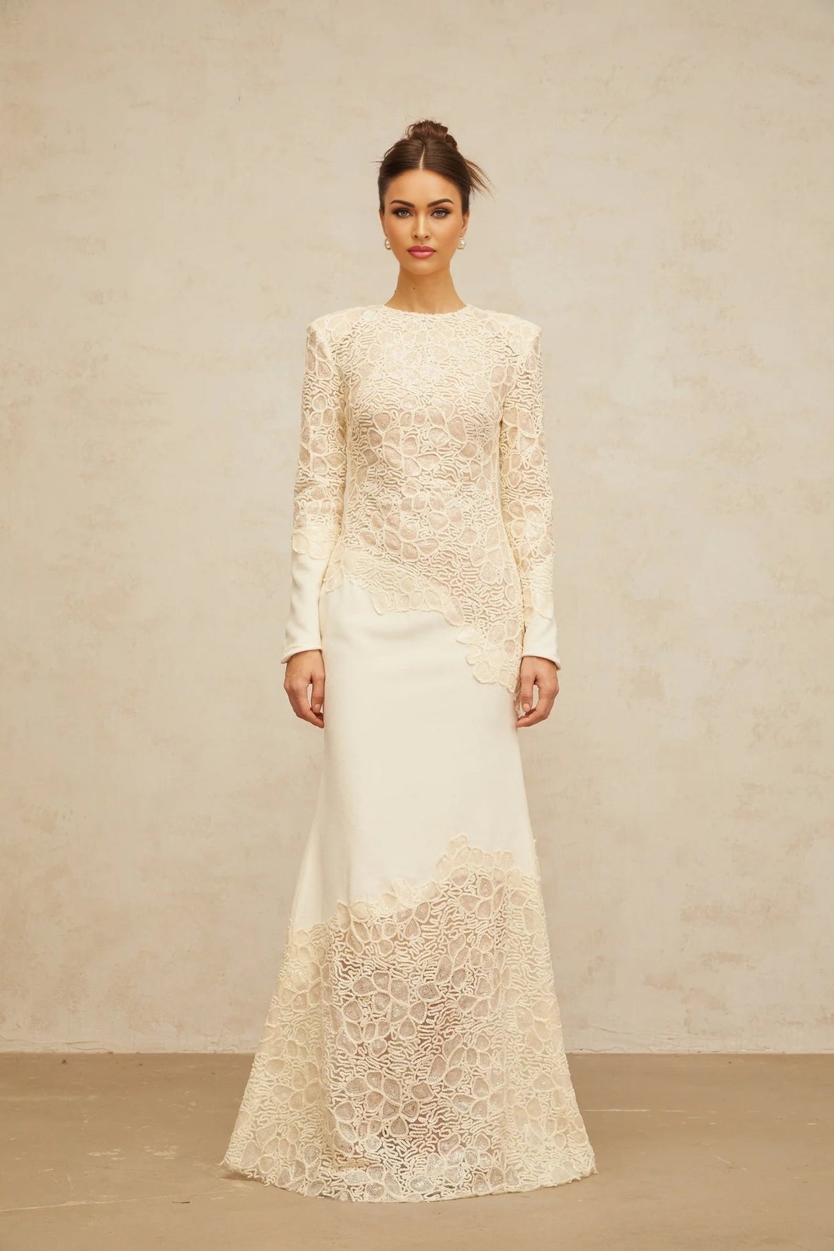 Holly Maxi Dress Sequined Floral Embroidery