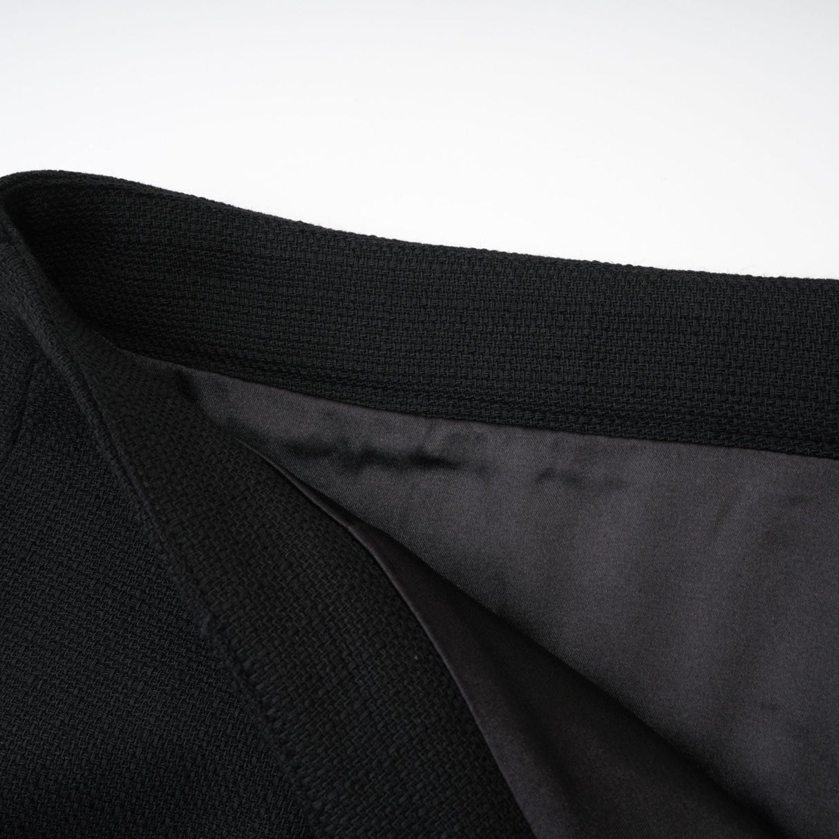 Ida Jacket & Skirt Set - Contrast Colors - Cropped Jacket - Flared Skirt - Front Button Fastening - Patch Pockets