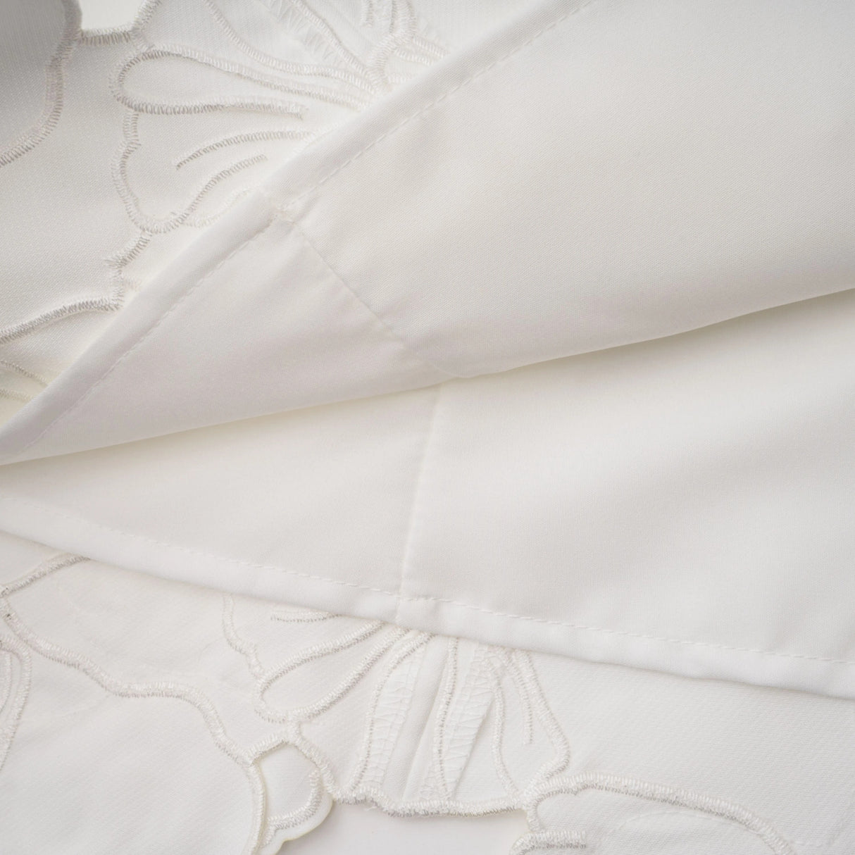 Inga Cream White Strapless Floral Embroidered Mini Dress