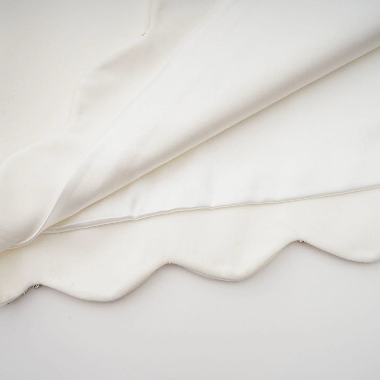 Ippolita Mini Dress White Crystal Scallop Hem