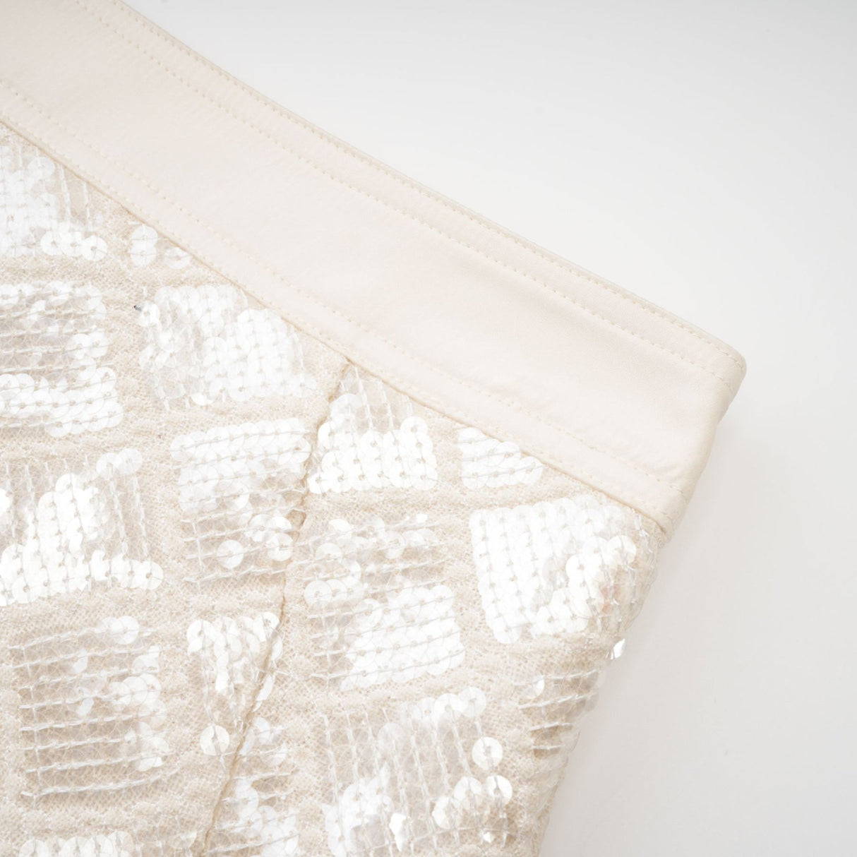 Isla Skirt - Lattice Texture - Sequin Finish - Zip Fastening - Tailored Shape - Festive And Statement Wear