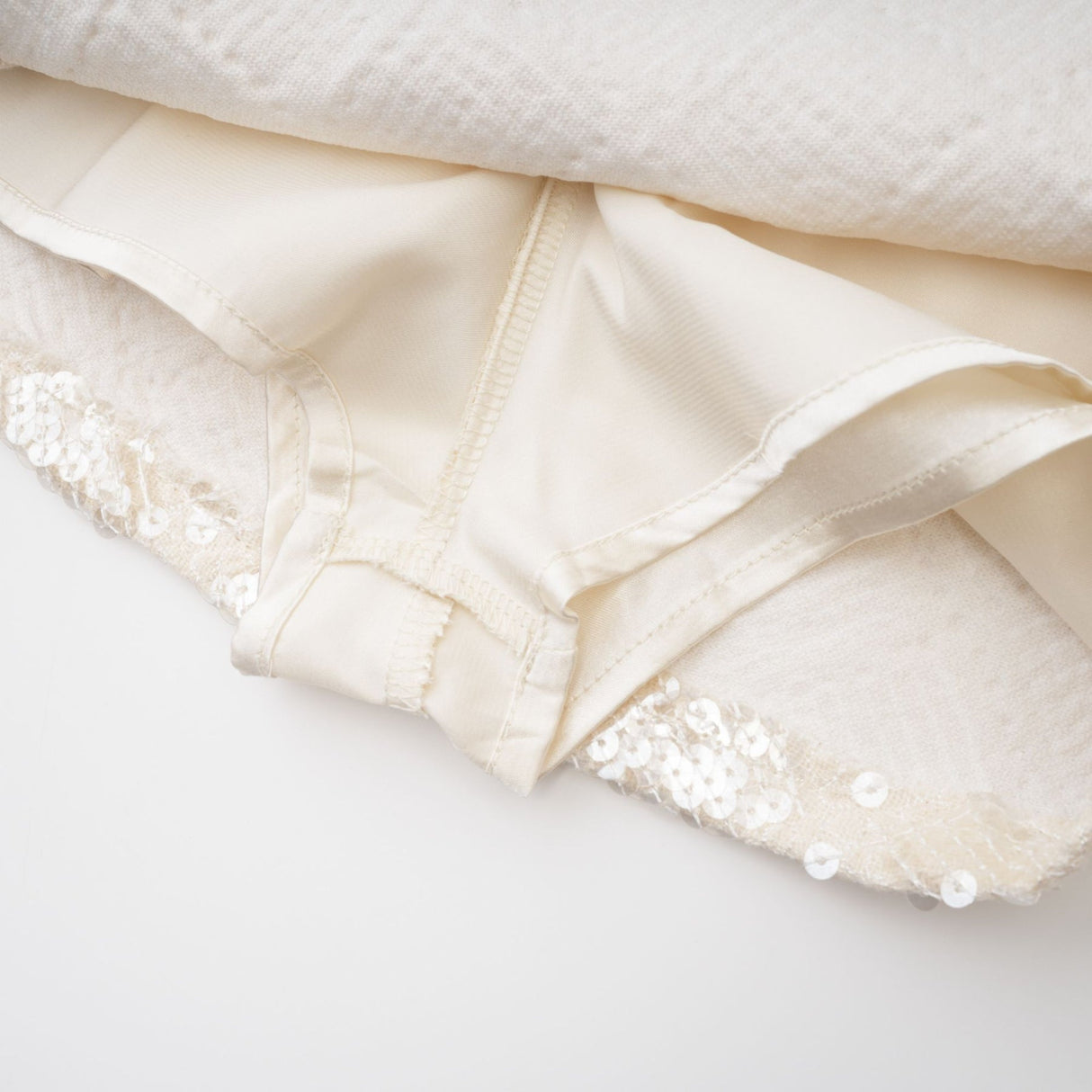 Isla Skirt - Lattice Texture - Sequin Finish - Zip Fastening - Tailored Shape - Festive And Statement Wear