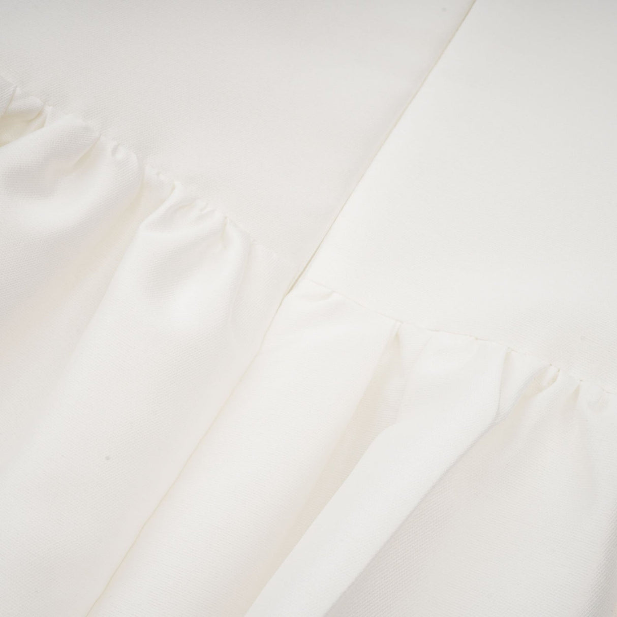 Ivanka Mini Dress Crystal Embellished Square Neck White