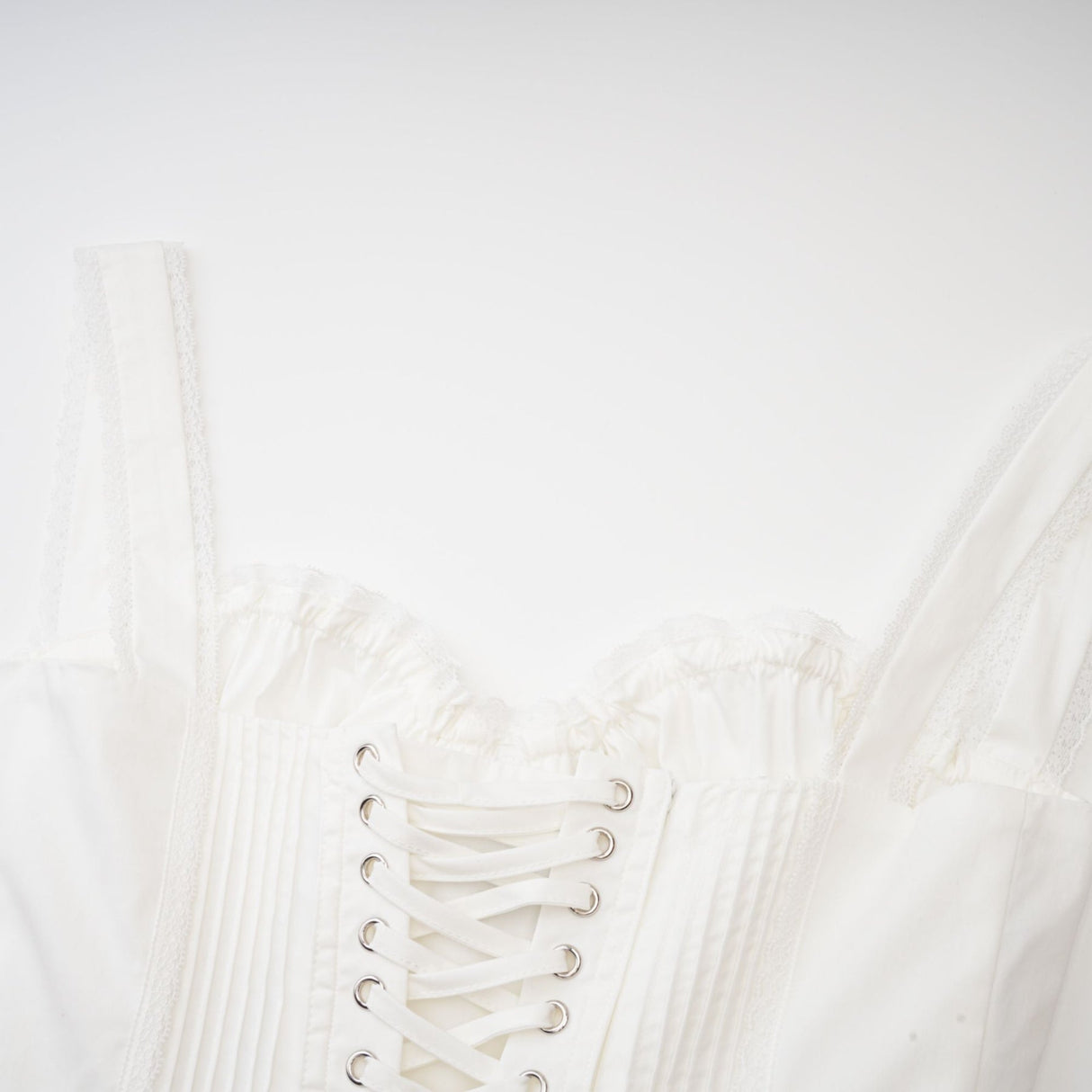 Jada Mini Dress - Bustier Style - Lace Lining - Layered Design - Corset Detail - Front & Rear Fastening