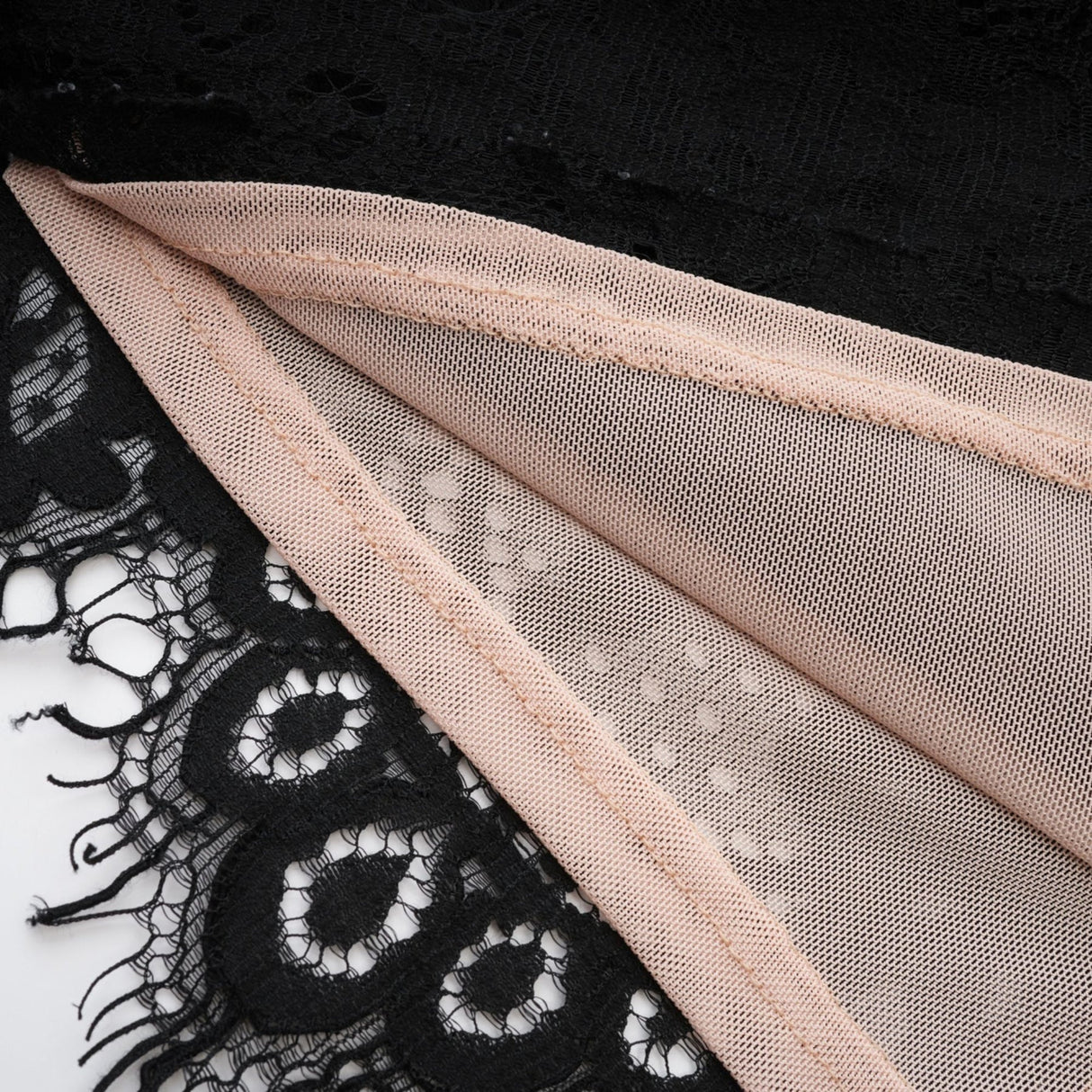 Janessa Mini Dress Black Lace Strapless Ribbon Pierced