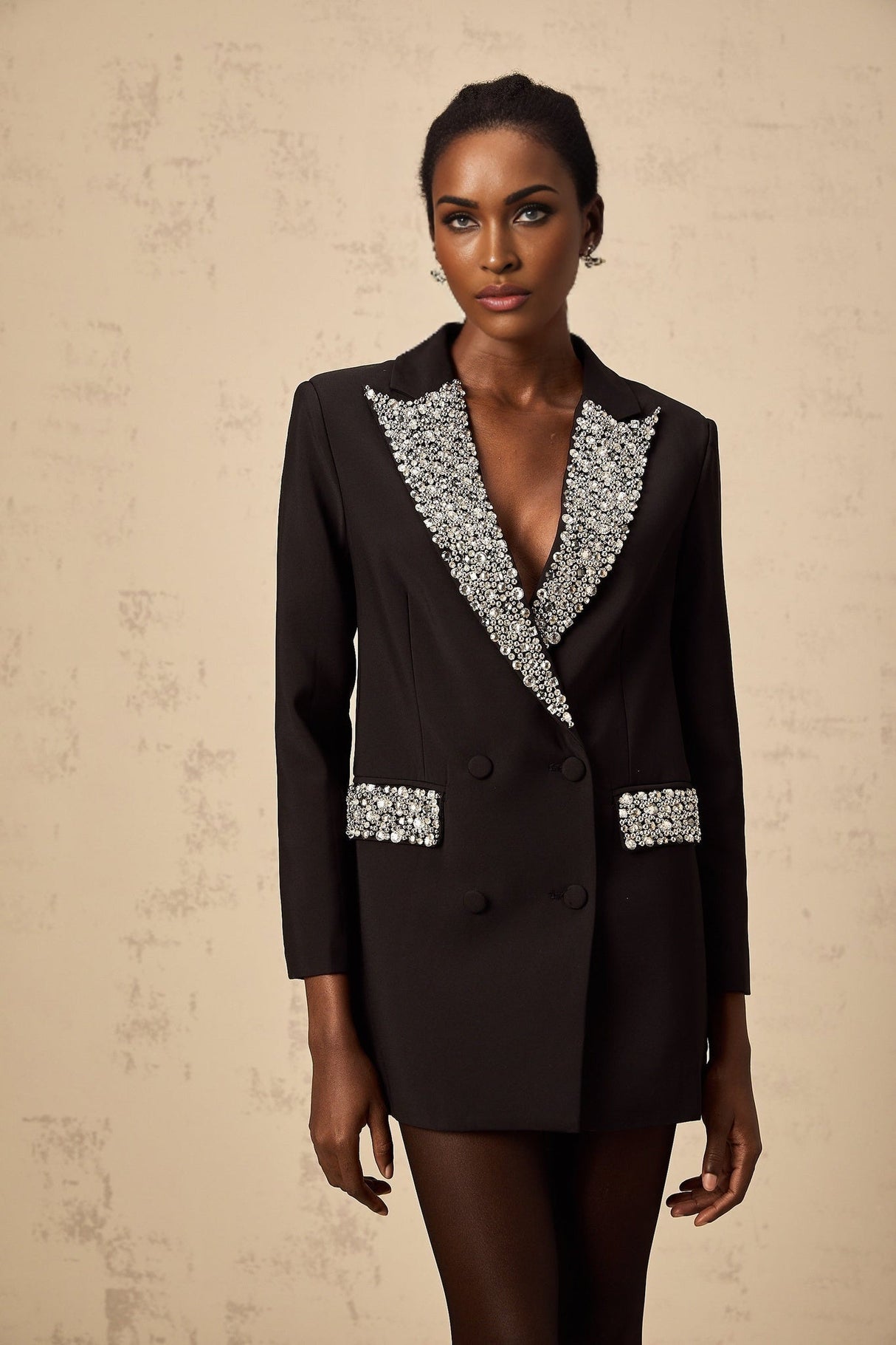 Jenna Blazer with Crystal Embellishment
