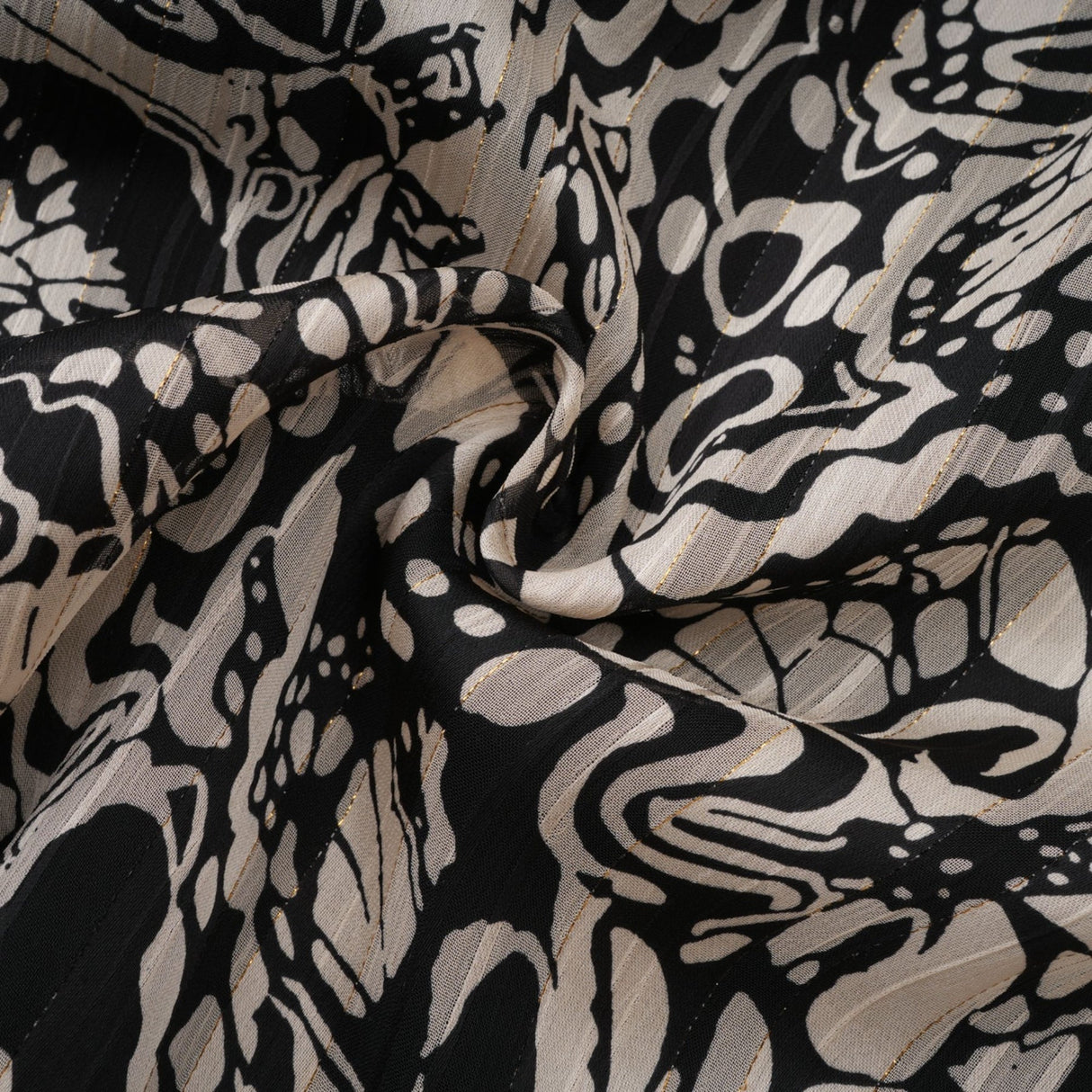 Joanna Mini Dress Black White Pattern VNeck Cut Out