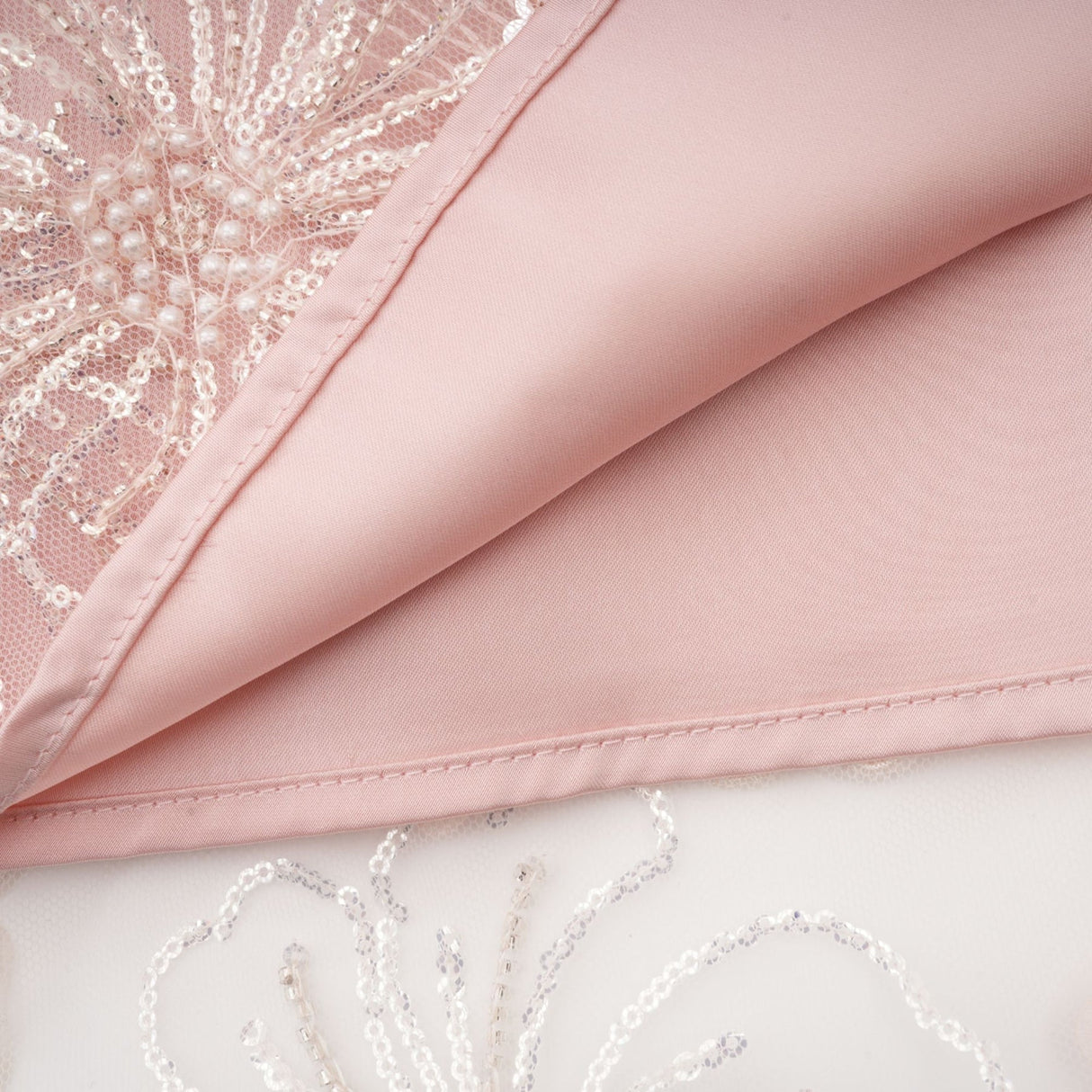 Joanna Mini Dress Crystal Flower Pearl Pink