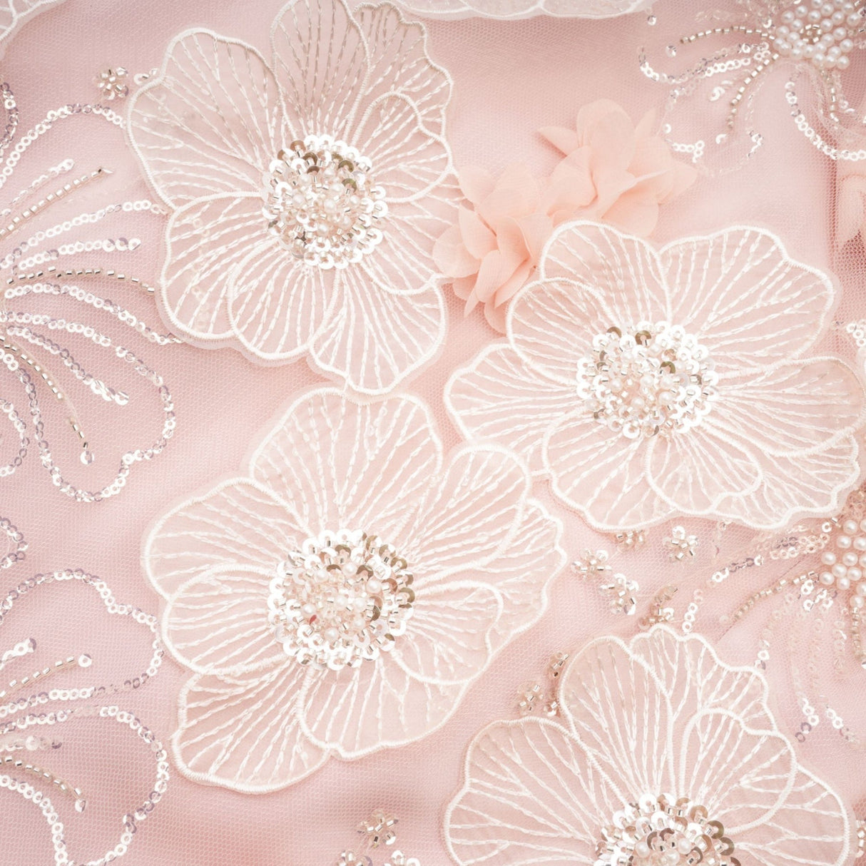 Joanna Mini Dress - Spaghetti Straps - Crystal & Faux - Pearl Embellishments - Rear Zip Fastening - Mini Length