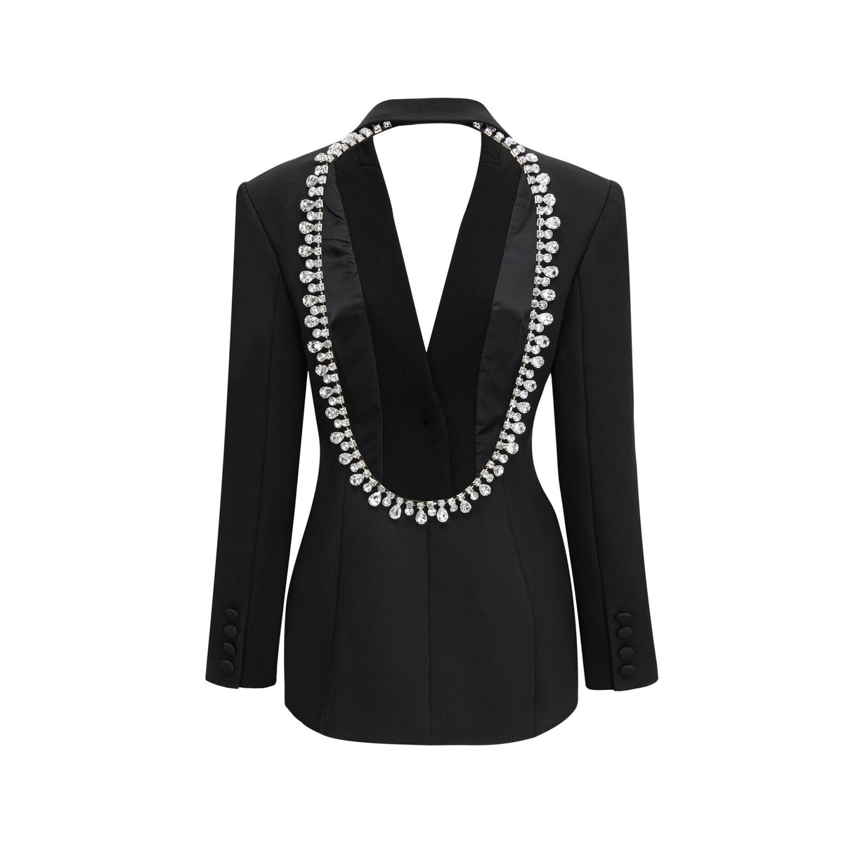 Julia Blazer with Crystal Embellishment & Scoop Back