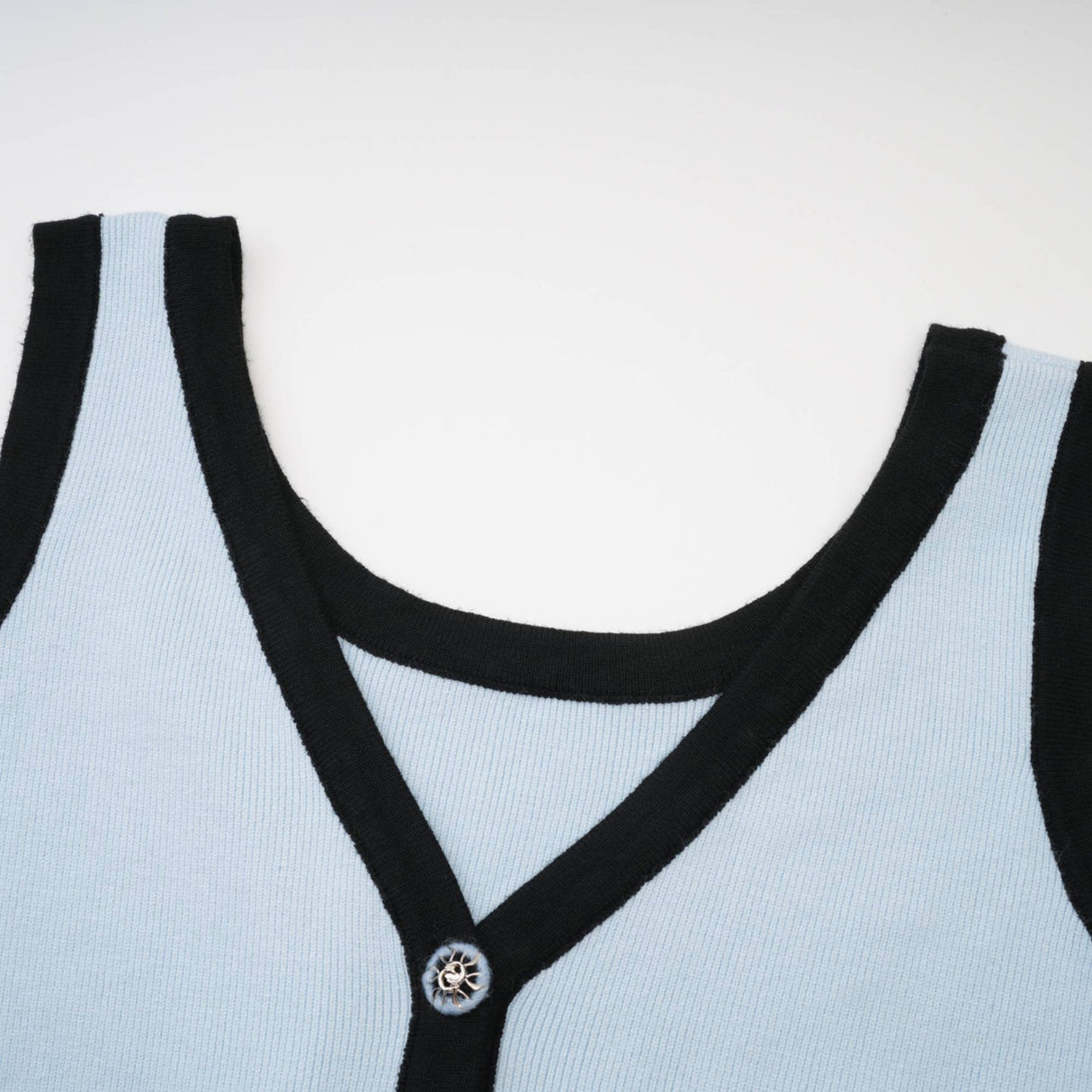 Julia Skirt & Top Set in Blue Long Sleeve Button Detail Matching