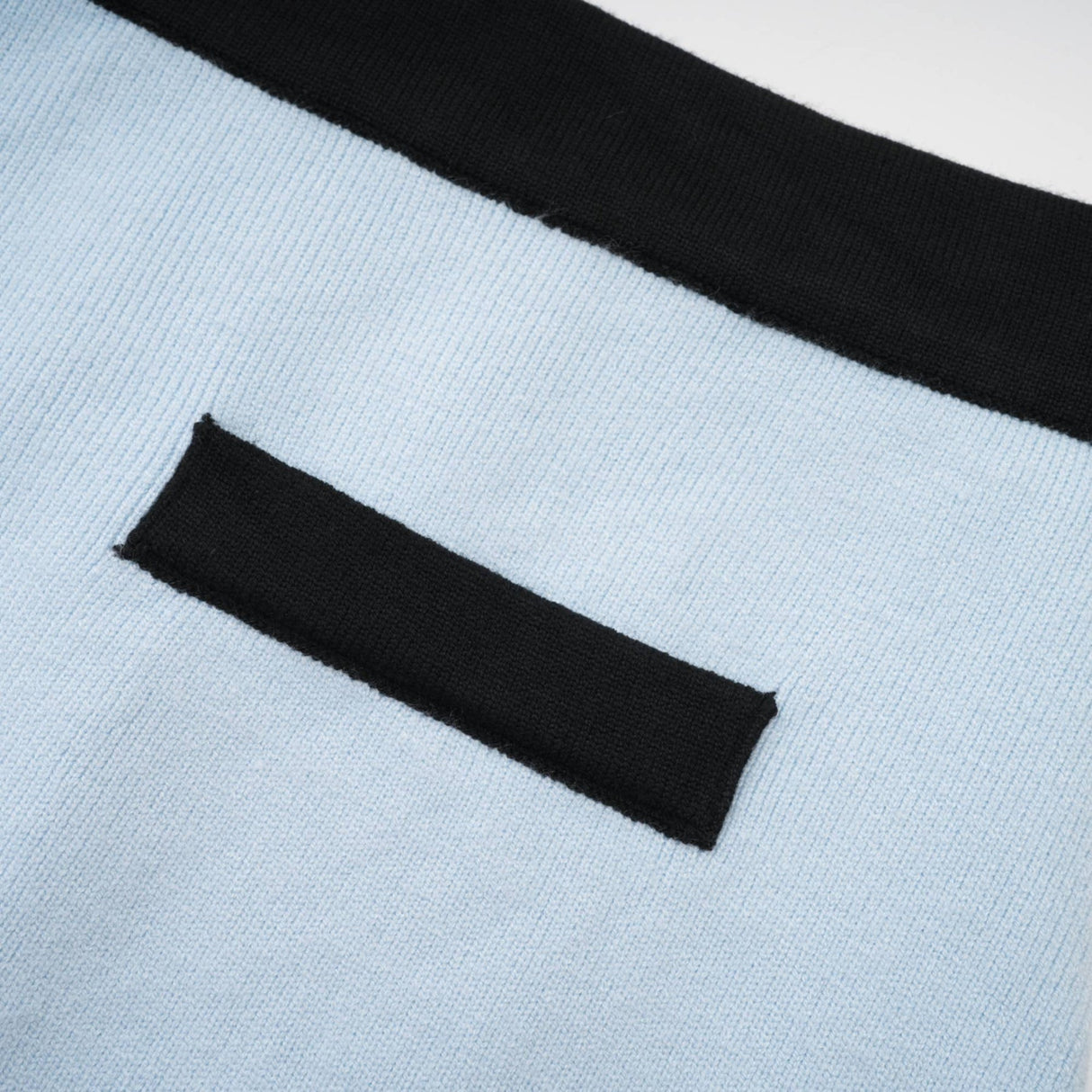 Julia Skirt & Top Set - Knitted Construction - Contrast Colors - Panelled Design - Front Button Detailing