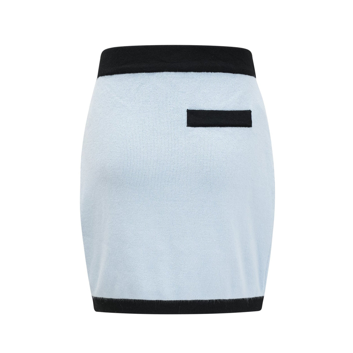 Julia Skirt & Top Set - Knitted Construction - Contrast Colors - Panelled Design - Front Button Detailing