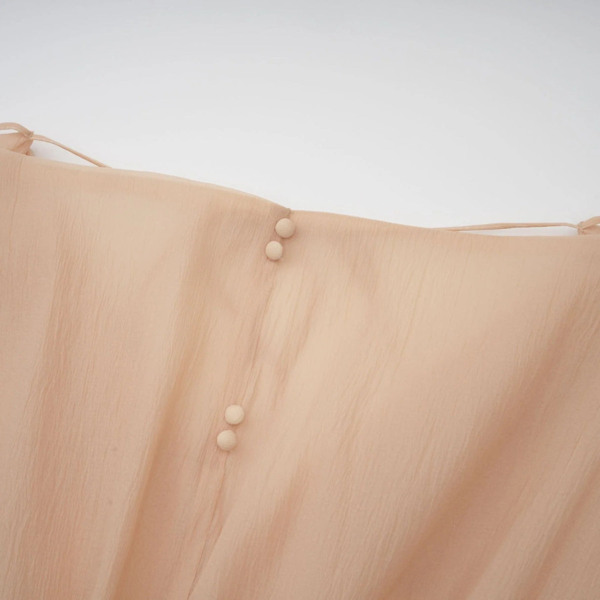 Juliet Mini Dress Floral - Appliqu Flounce Hem Neutrals