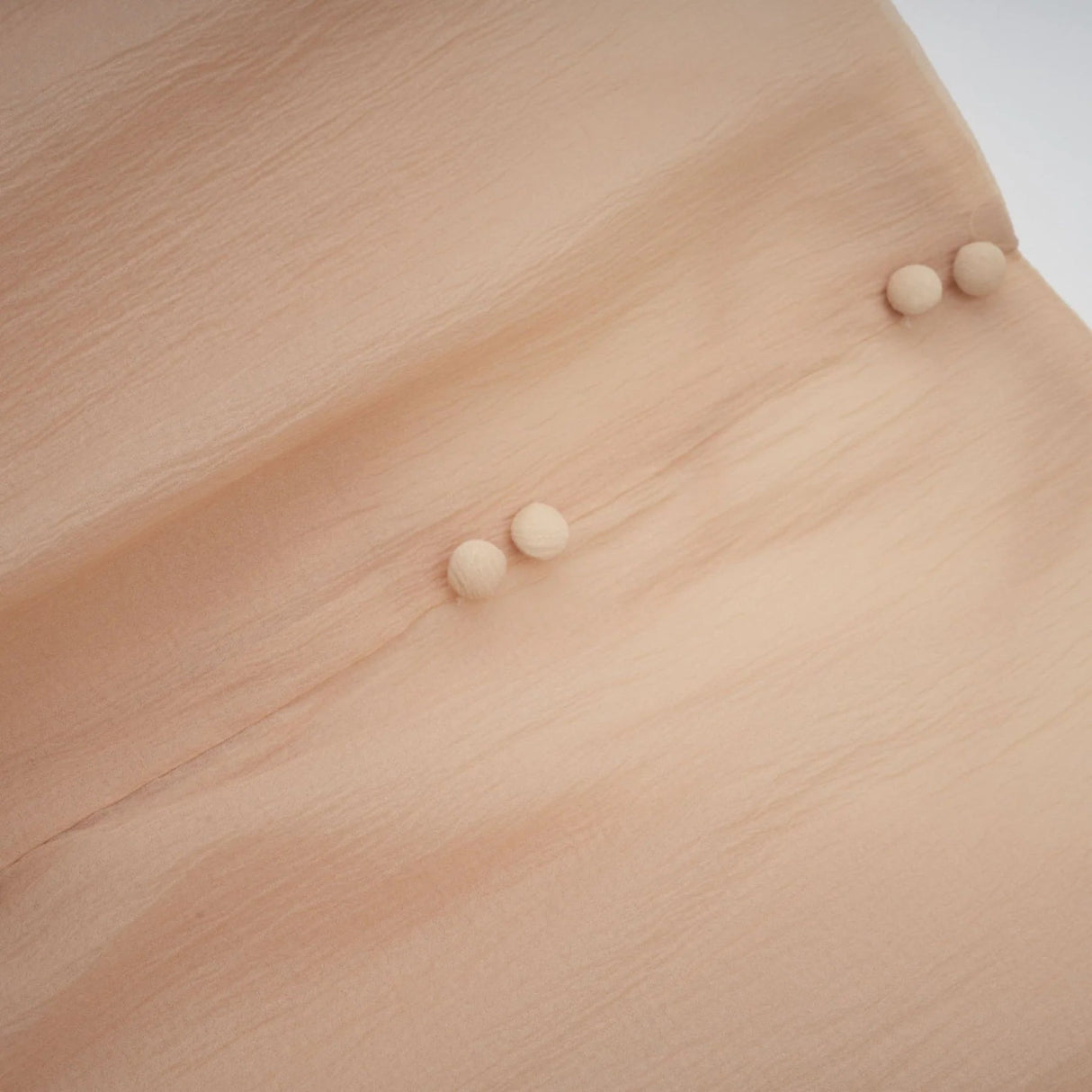 Juliet Mini Dress Floral - Appliqu Flounce Hem Neutrals