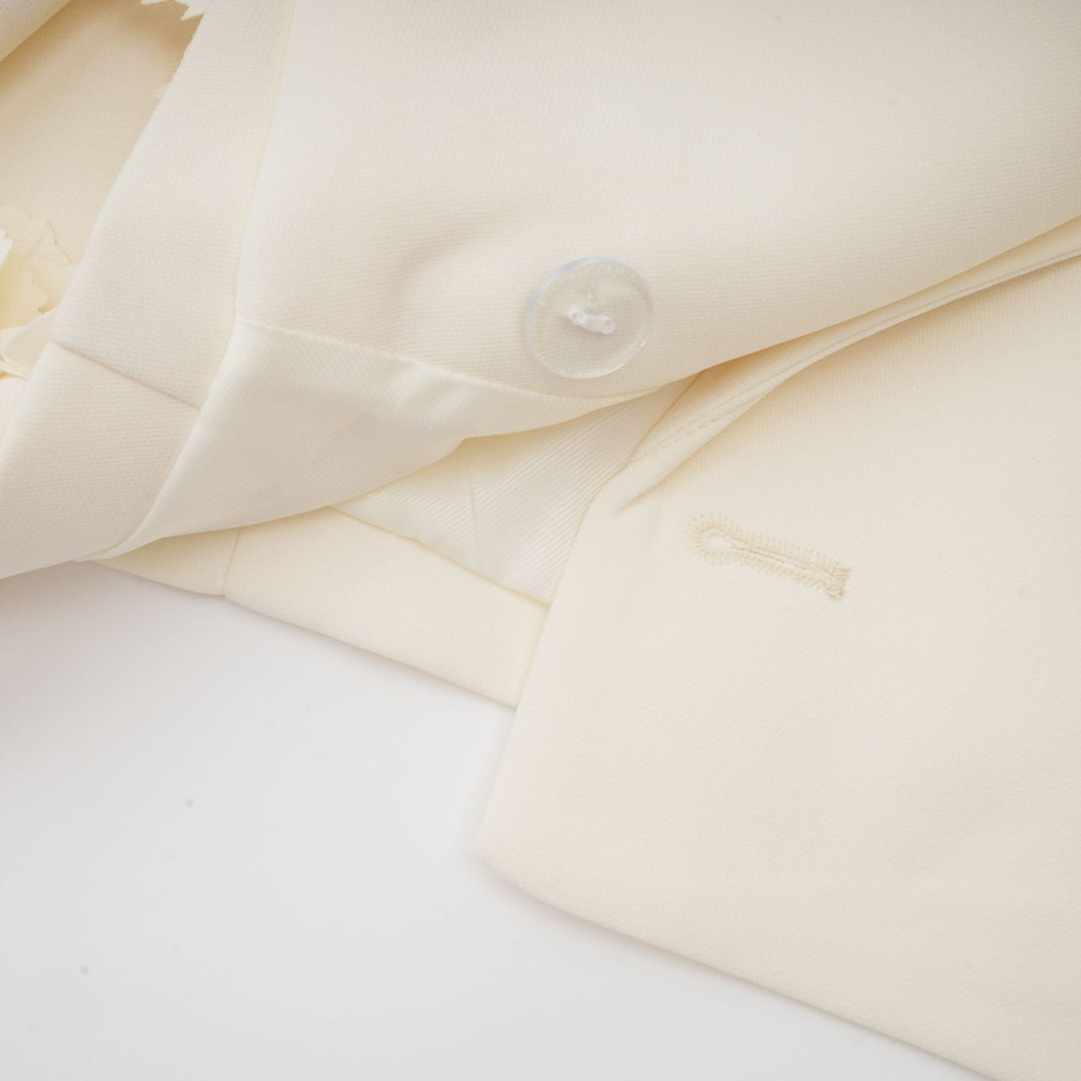 Kaitlin Floral Appliqué Jacket & Skirt Set