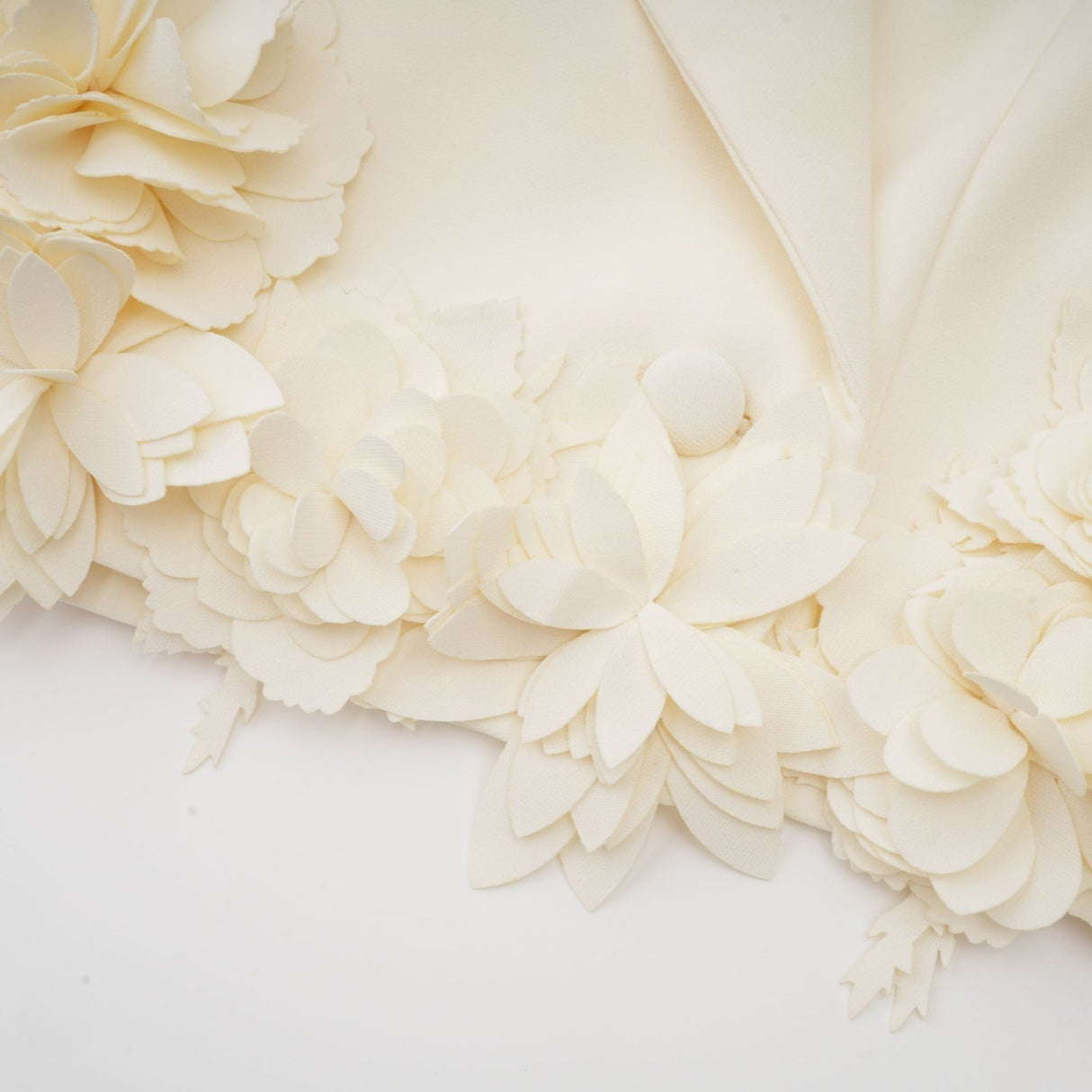 Kaitlin Floral Appliqué Jacket & Skirt Set