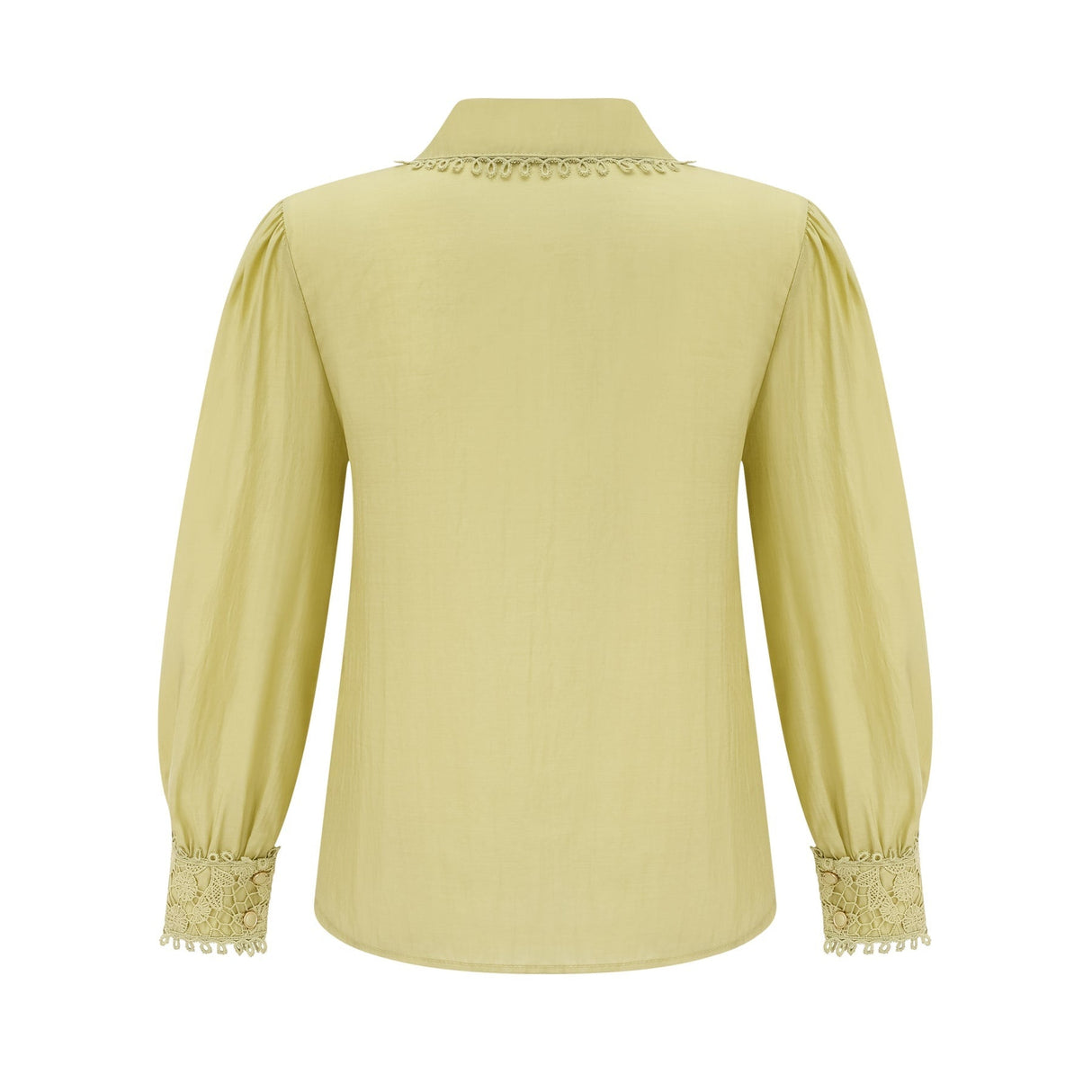 Kaitlin Shirt & Skirt Green Floral Embroidered Set