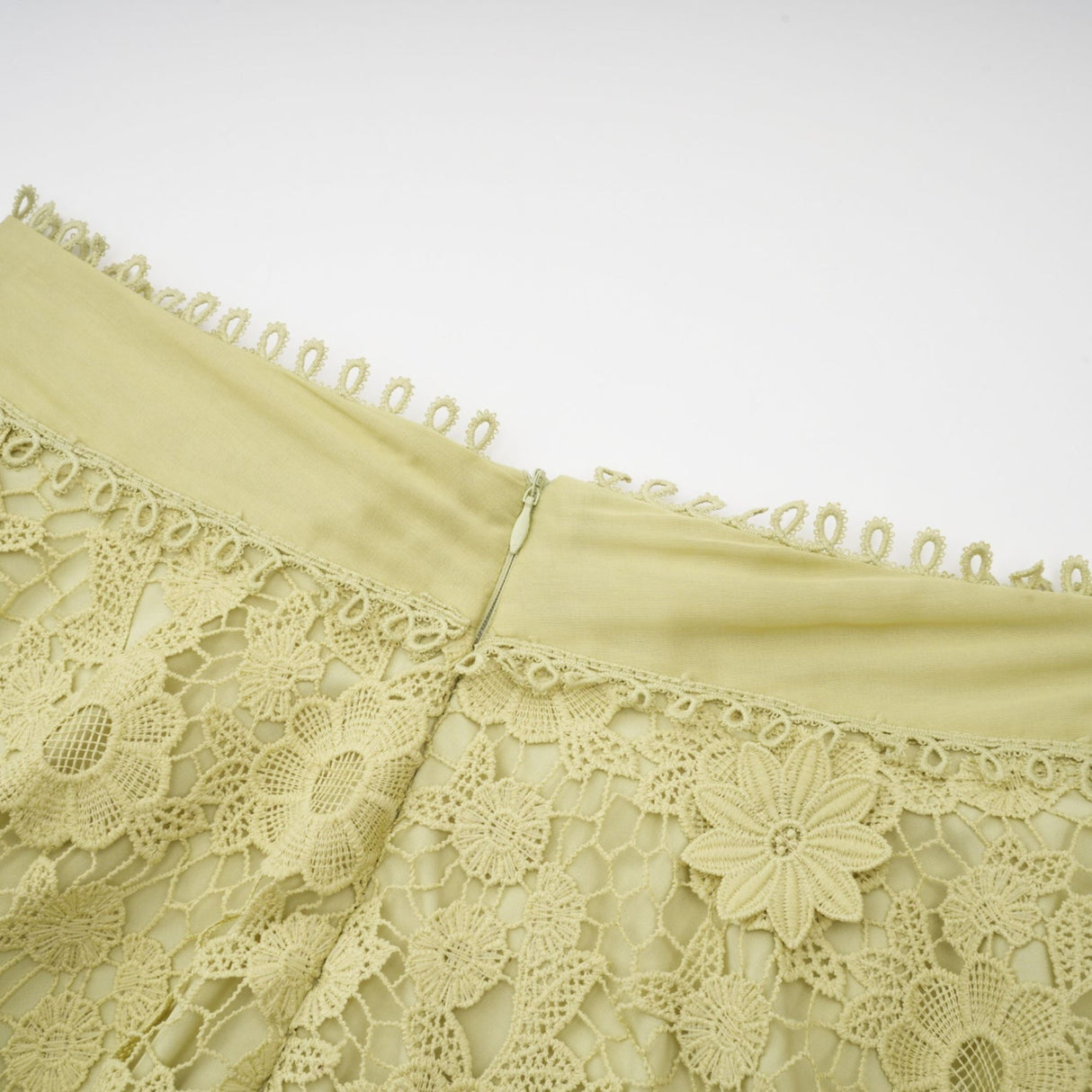 Kaitlin Shirt & Skirt Green Floral Embroidered Set