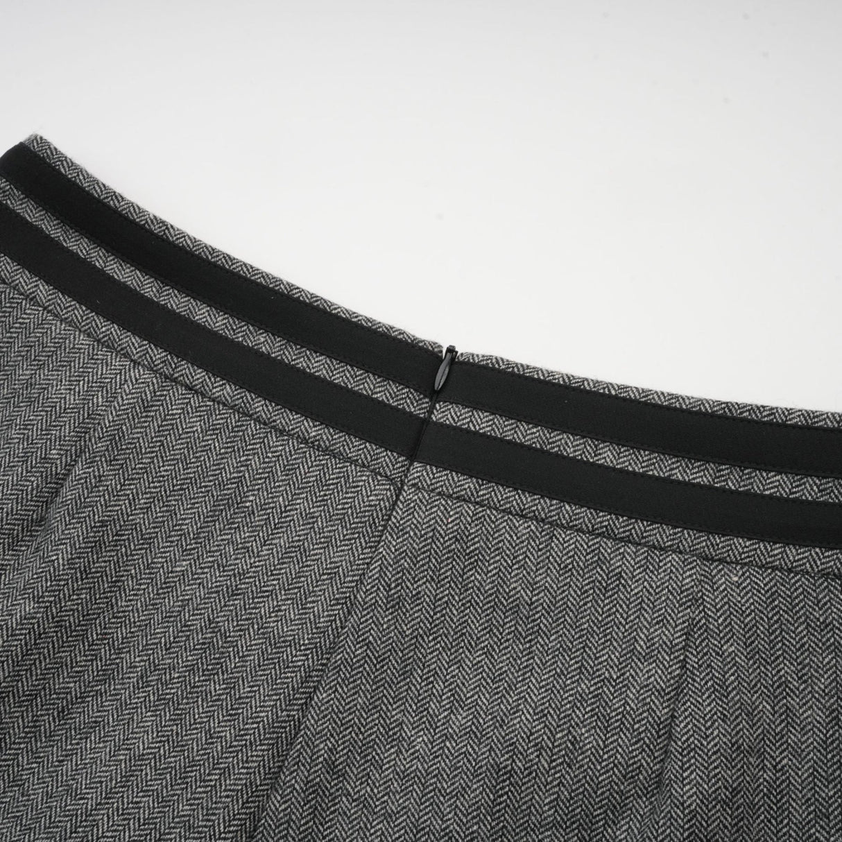 Kali Top & Shorts Herringbone Grey Peplum Crystal Embellished