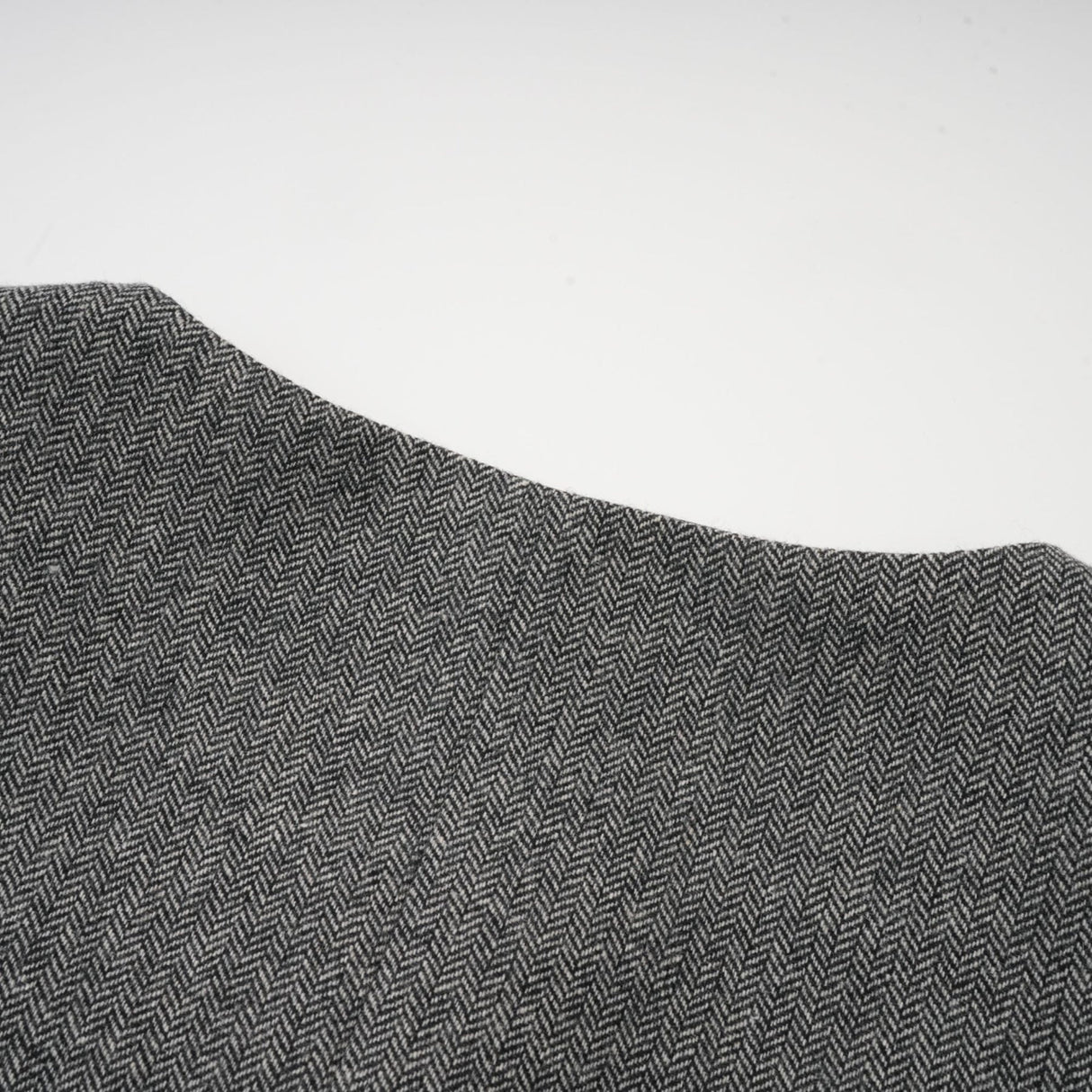 Kali Top & Shorts Set - Herringbone Pattern - Puff Sleeves - Peplum Waist - Embellished Buttons