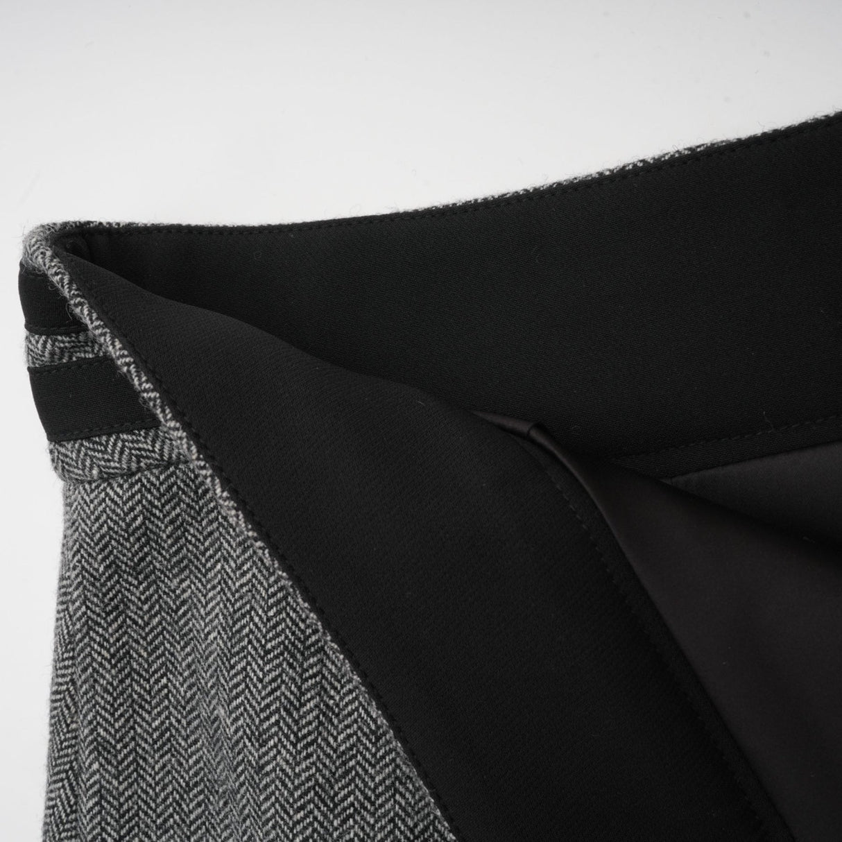 Kali Top & Shorts Set - Herringbone Pattern - Puff Sleeves - Peplum Waist - Embellished Buttons