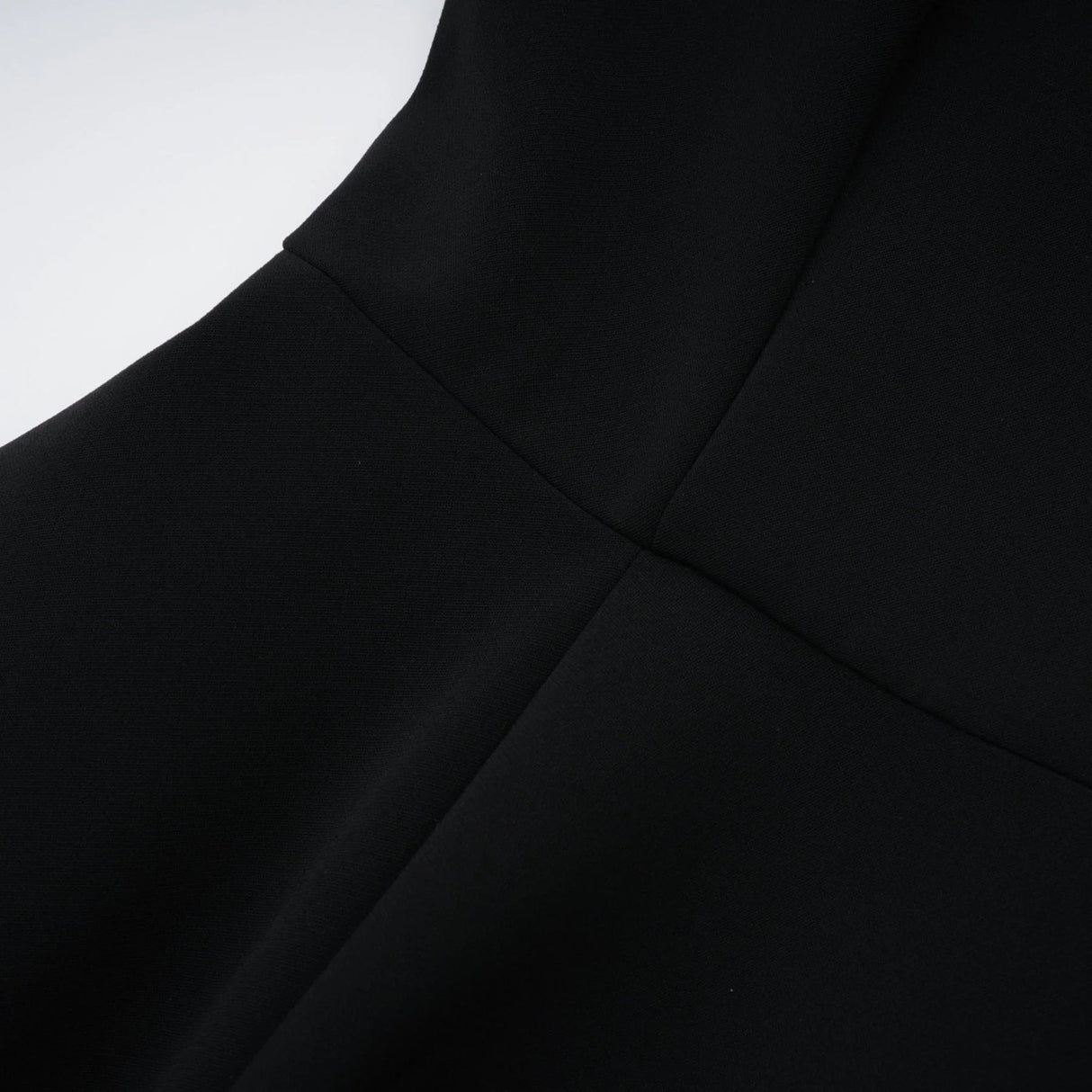 Kaylie Mini Dress Black Faux - Pearl Embellished Flounce Hem