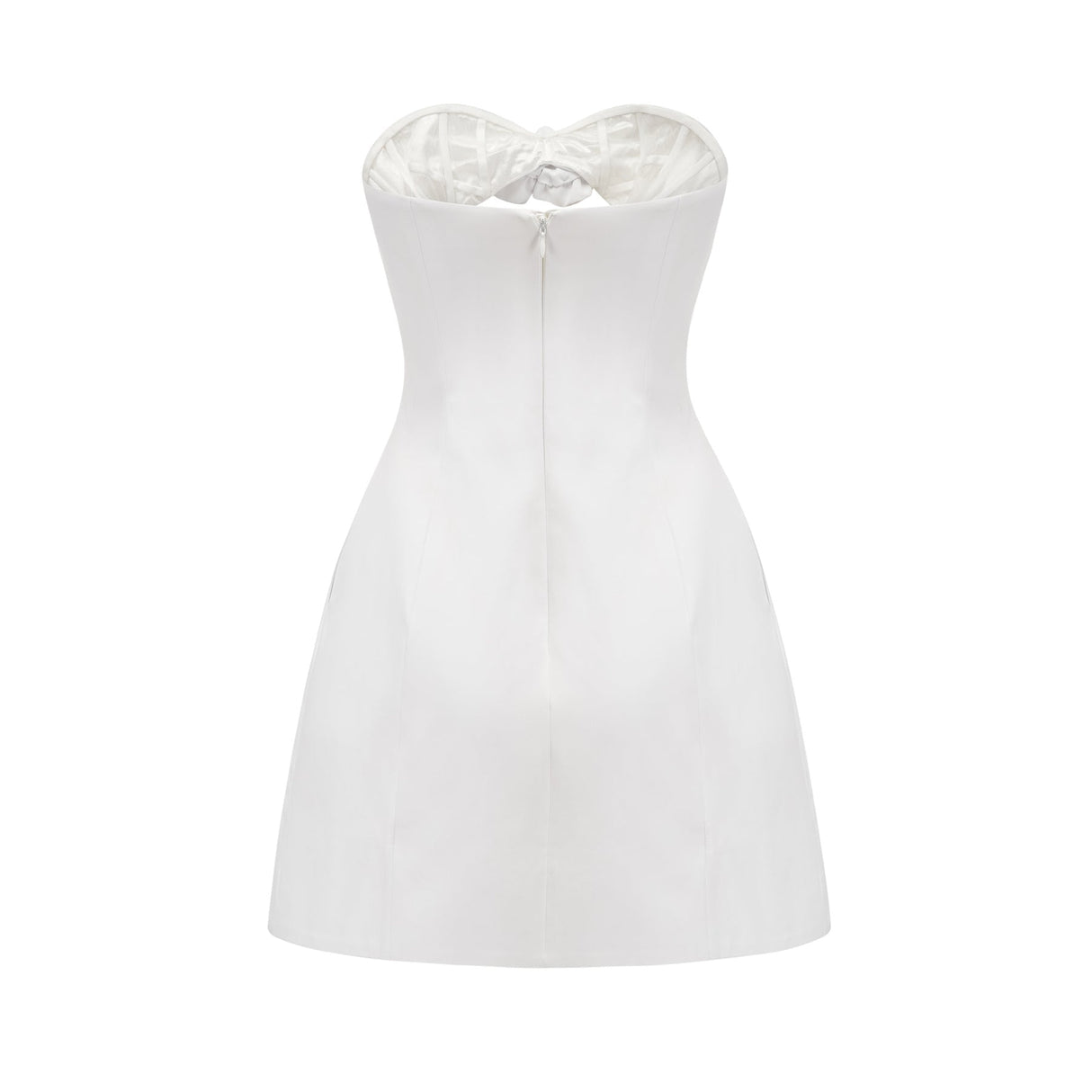 Kenzie Dress White Floral Cut - out & Off - shoulder Thigh - length